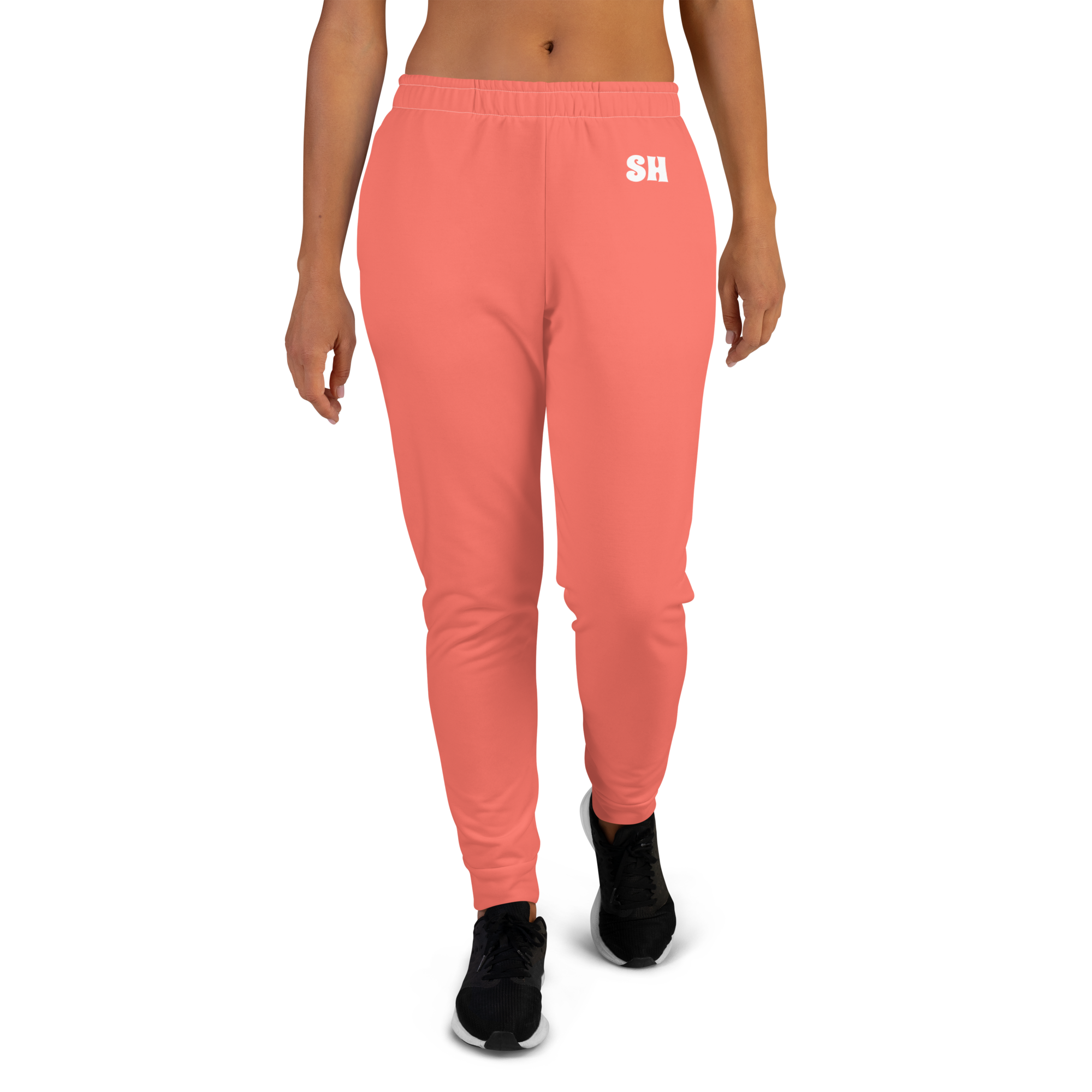 Women's Joggers - Coral Red