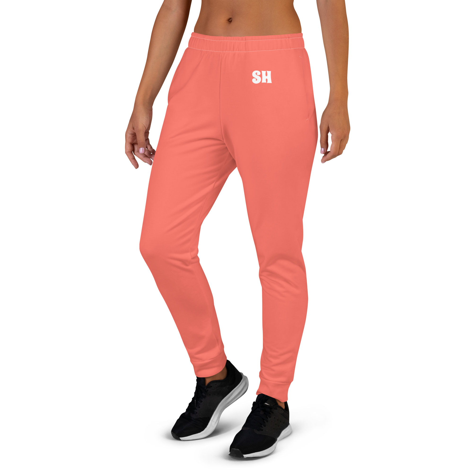 Women's Joggers - Coral Red