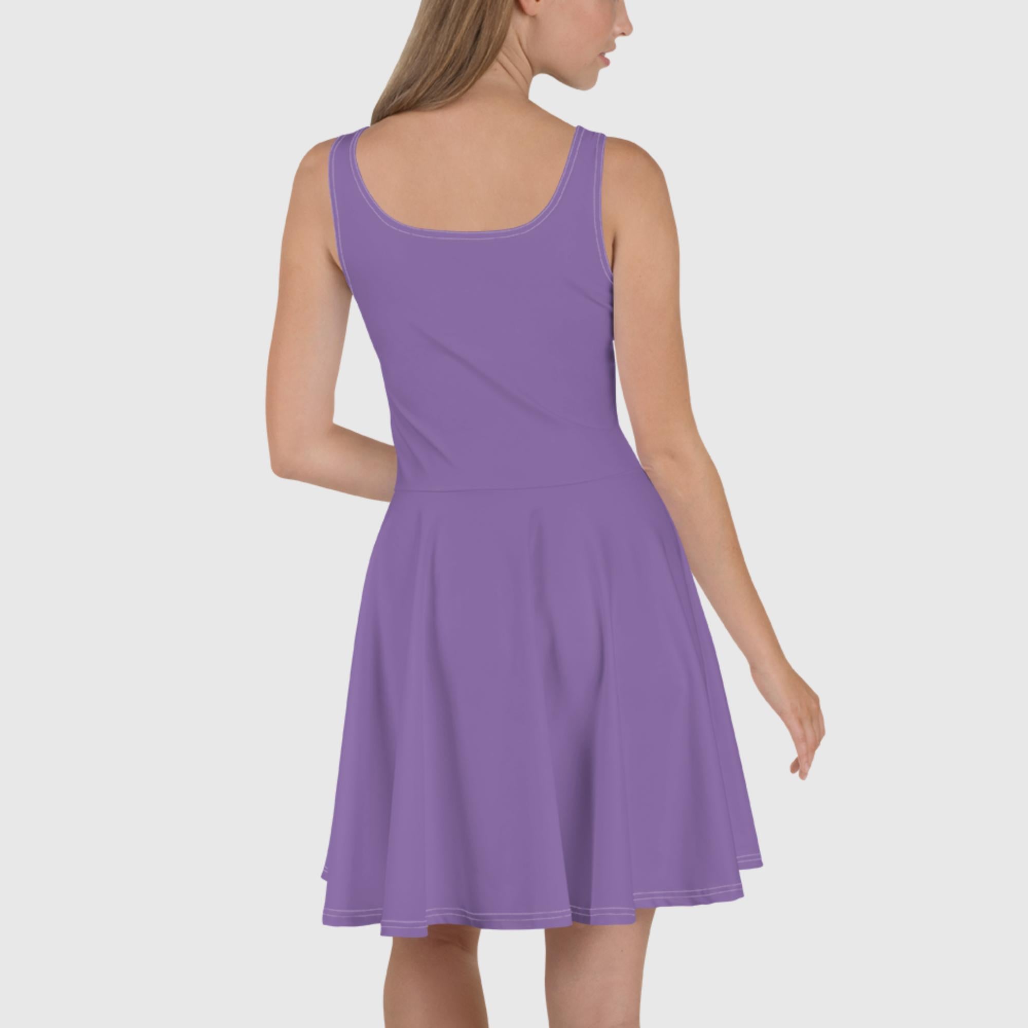 Vestido skater morado