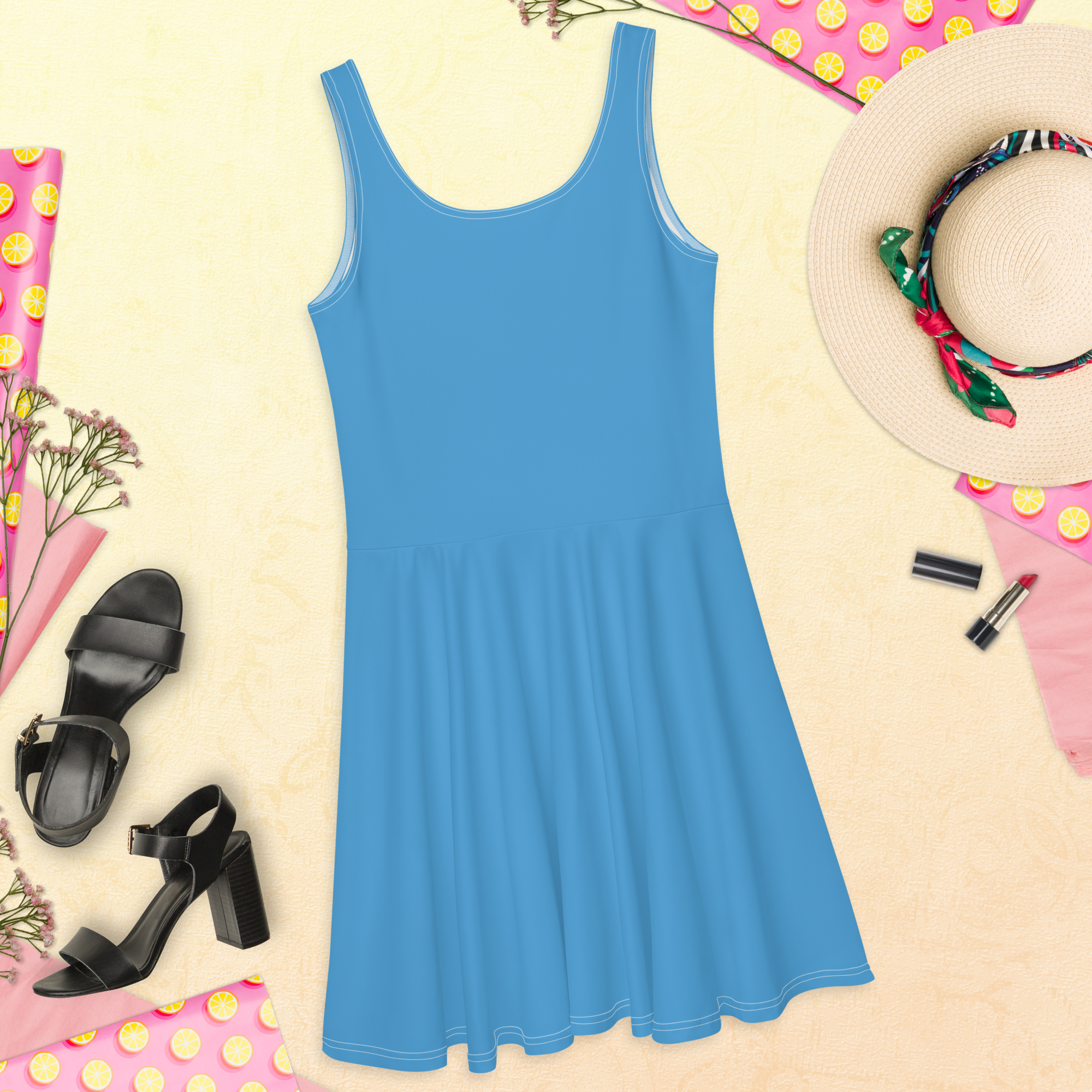 Skater Dress - Ocean Blue