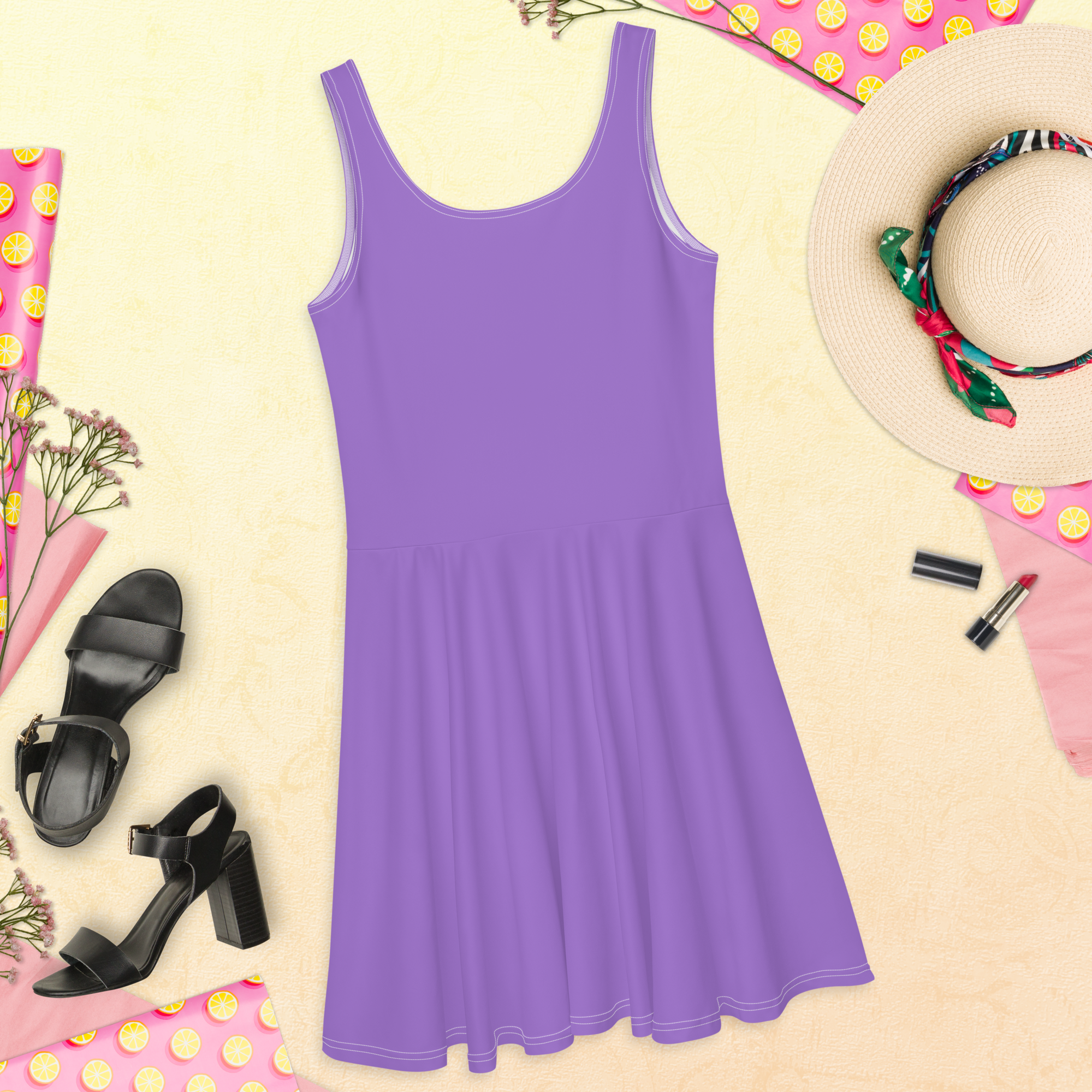 Skater Dress - Coastal Purple