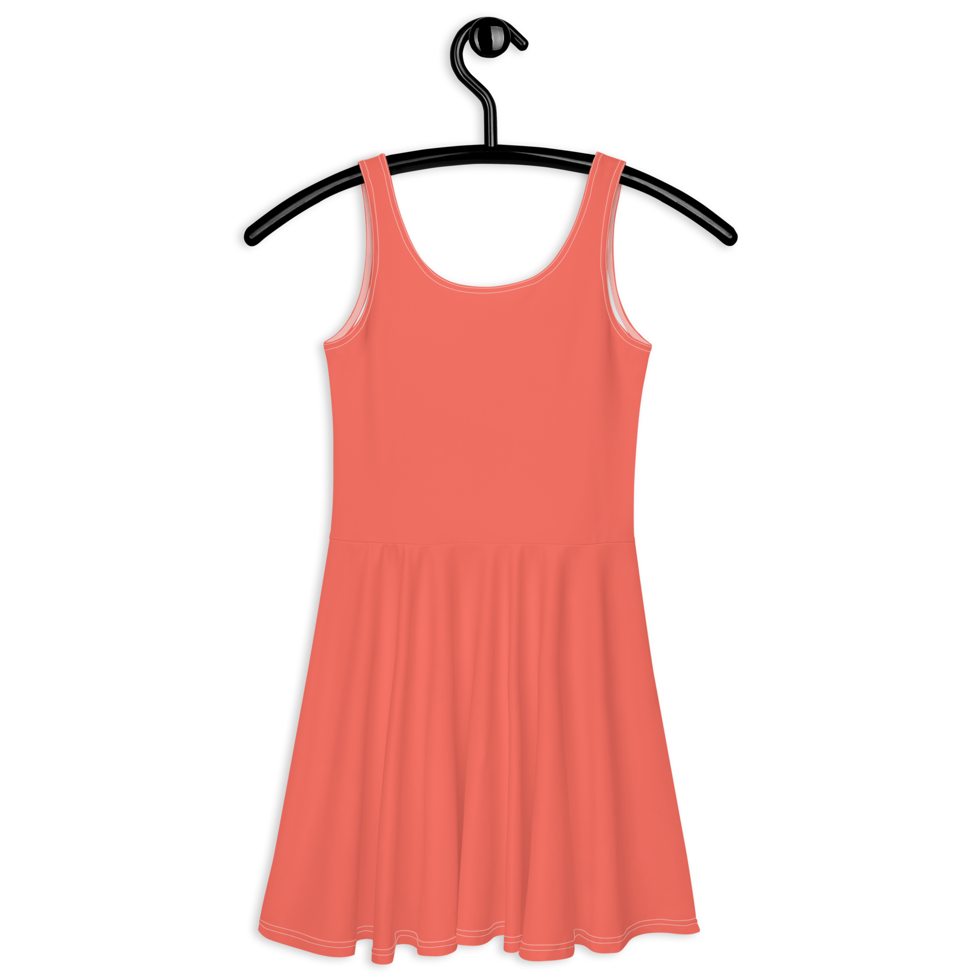 Skater Dress - Coral Red