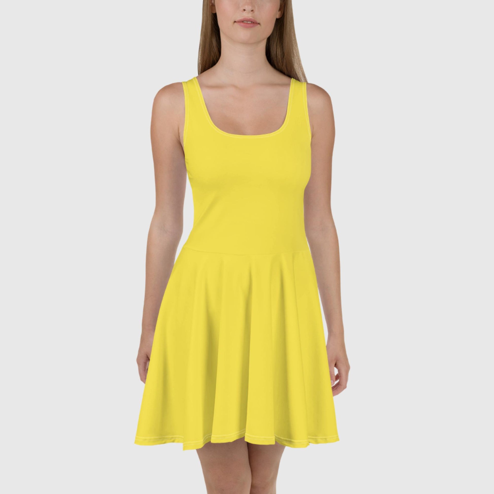 Skater Dress - Yellow - Sunset Harbor Clothing