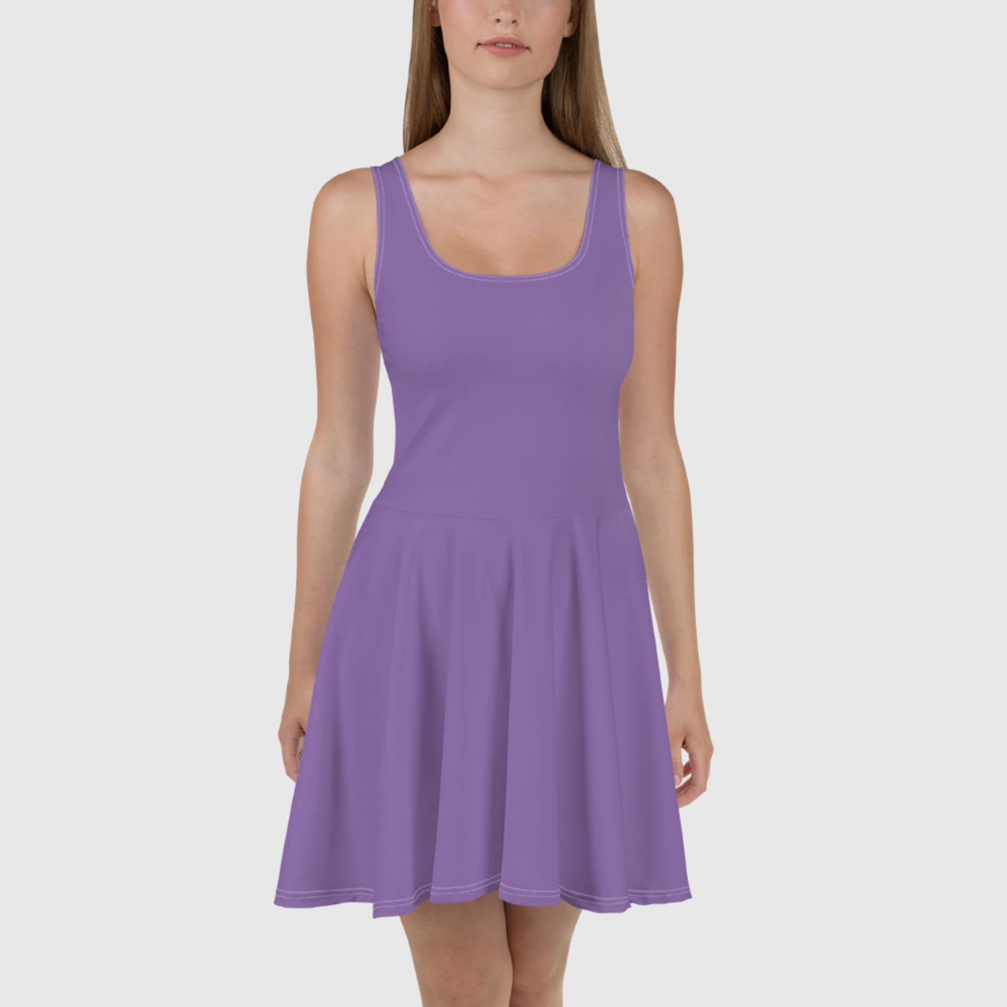 Vestido skater morado