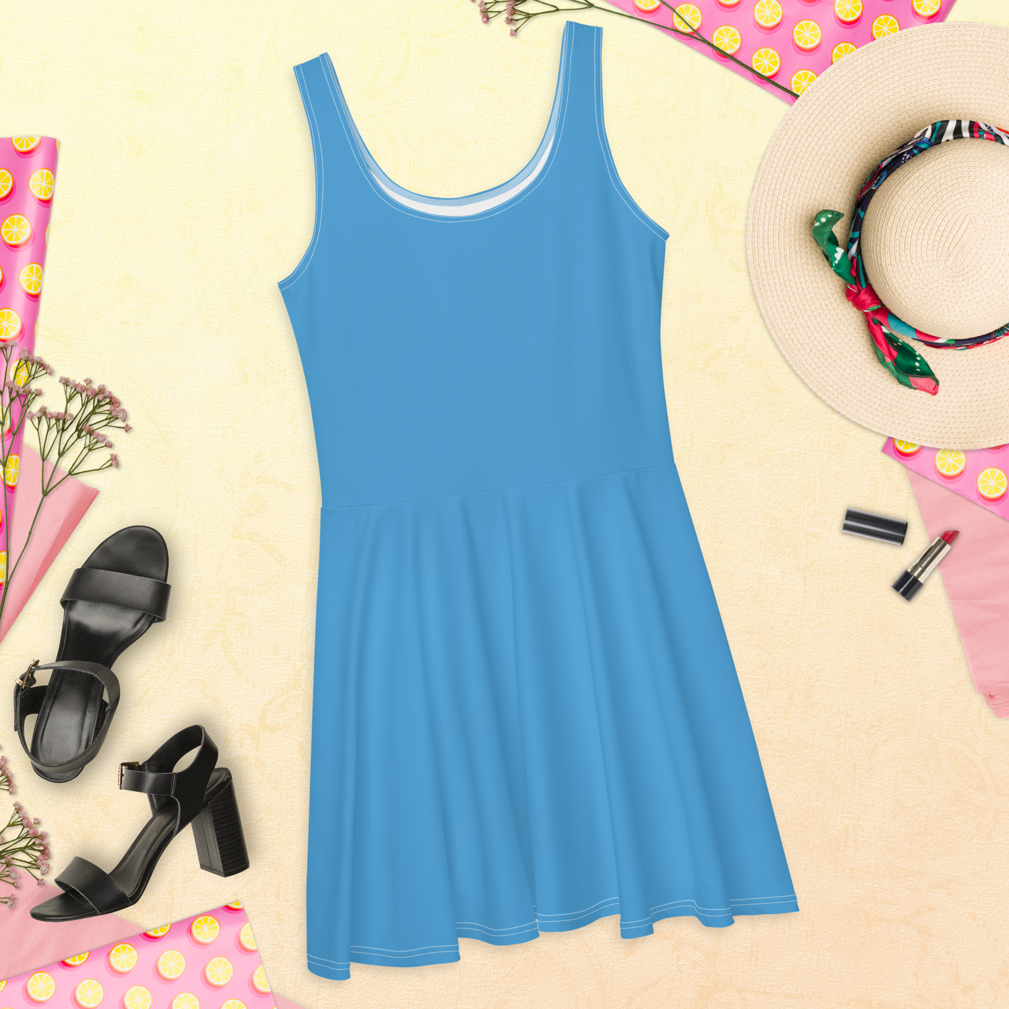 Skater Dress - Ocean Blue