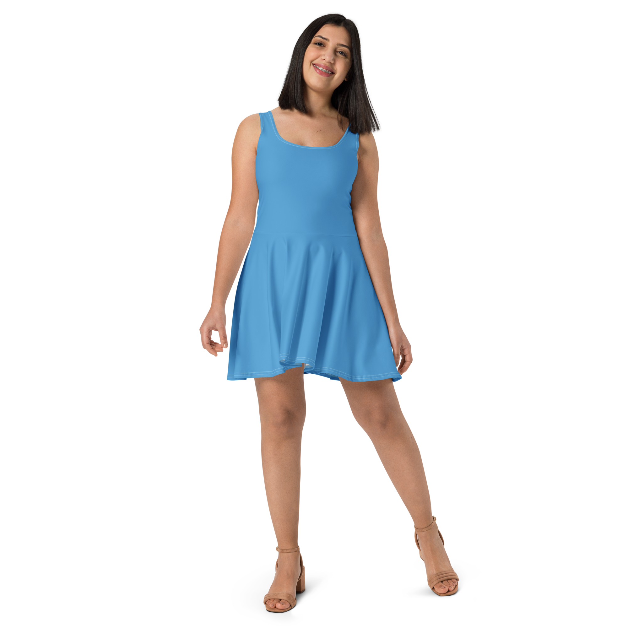 Skater Dress - Ocean Blue