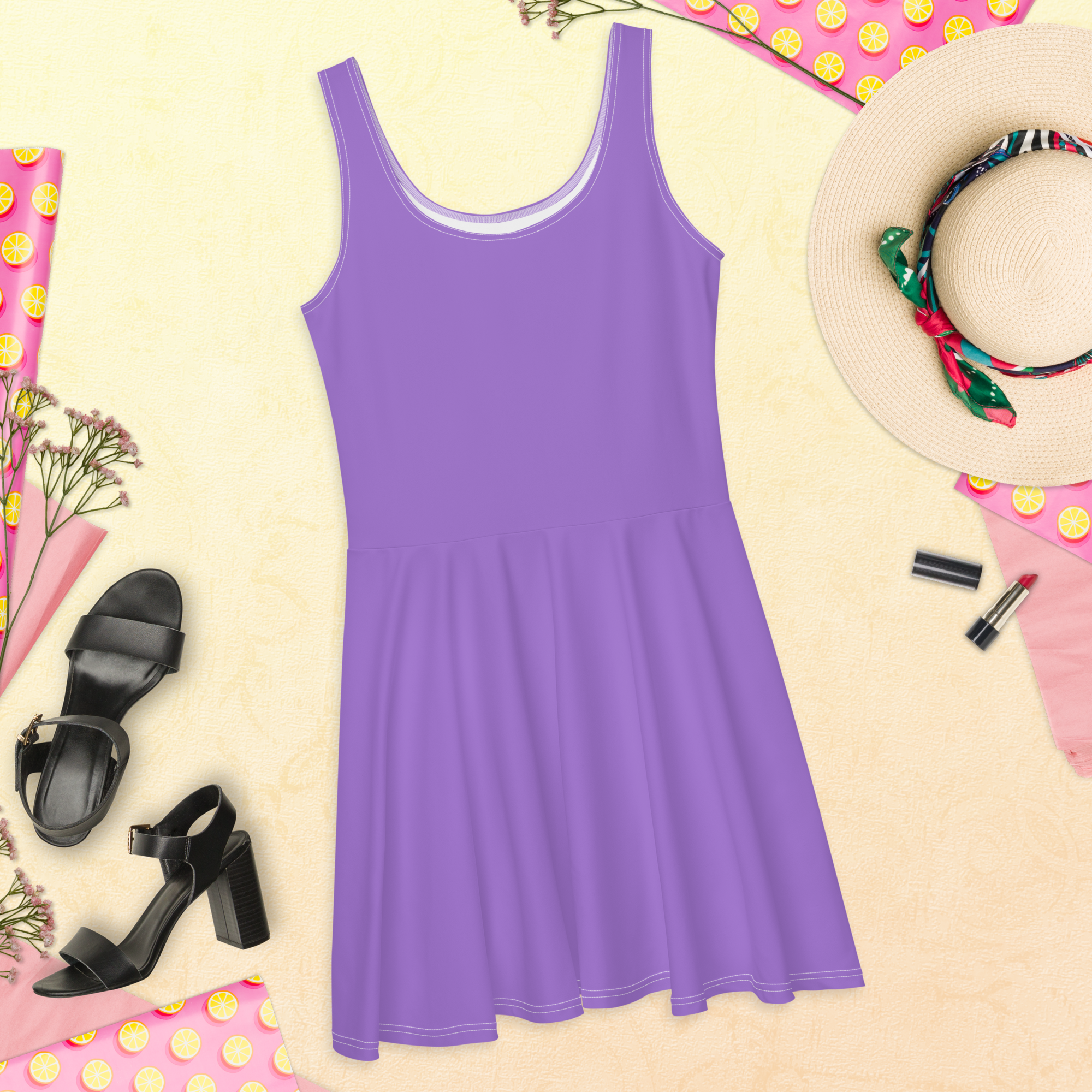 Skater Dress - Coastal Purple