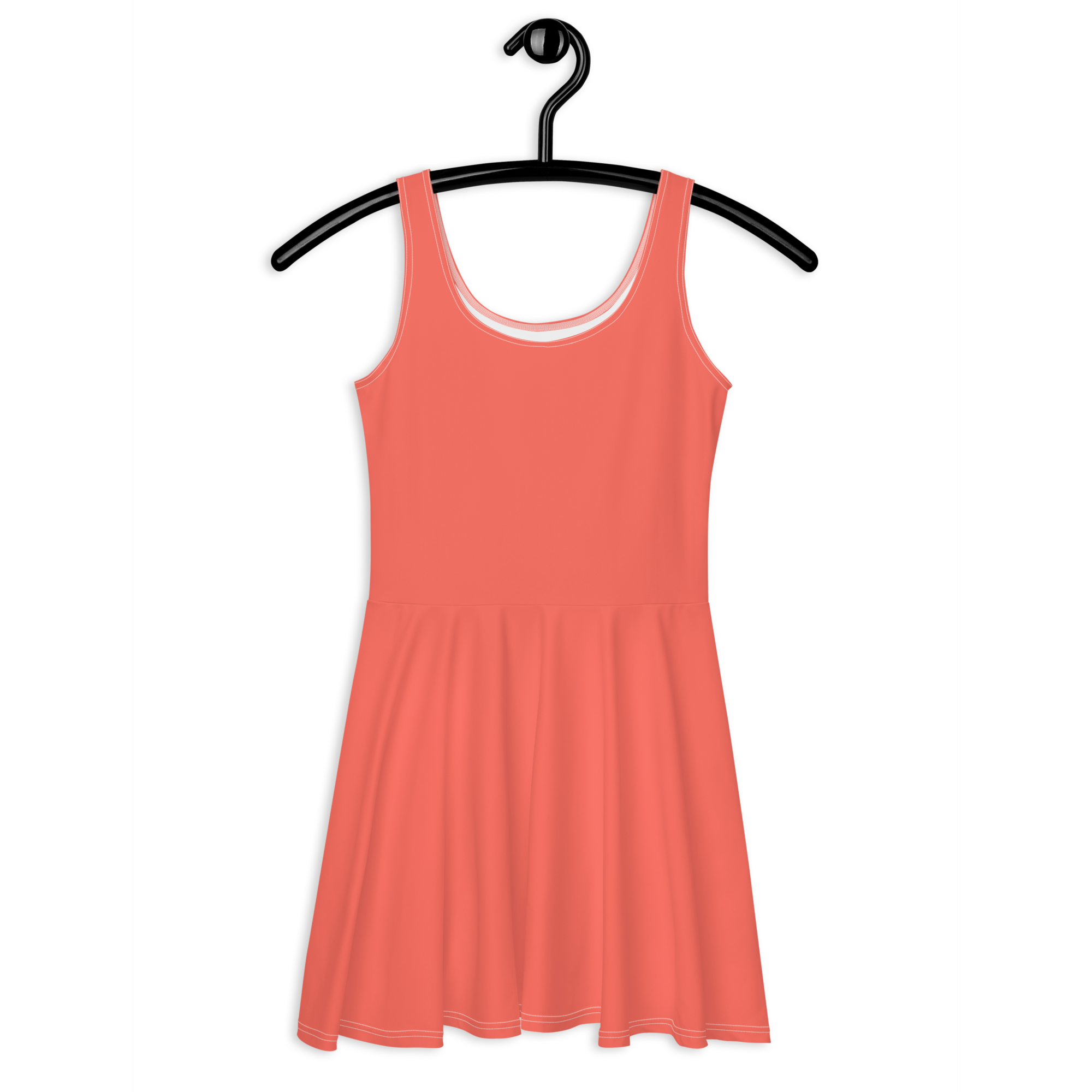 Skater Dress - Coral Red