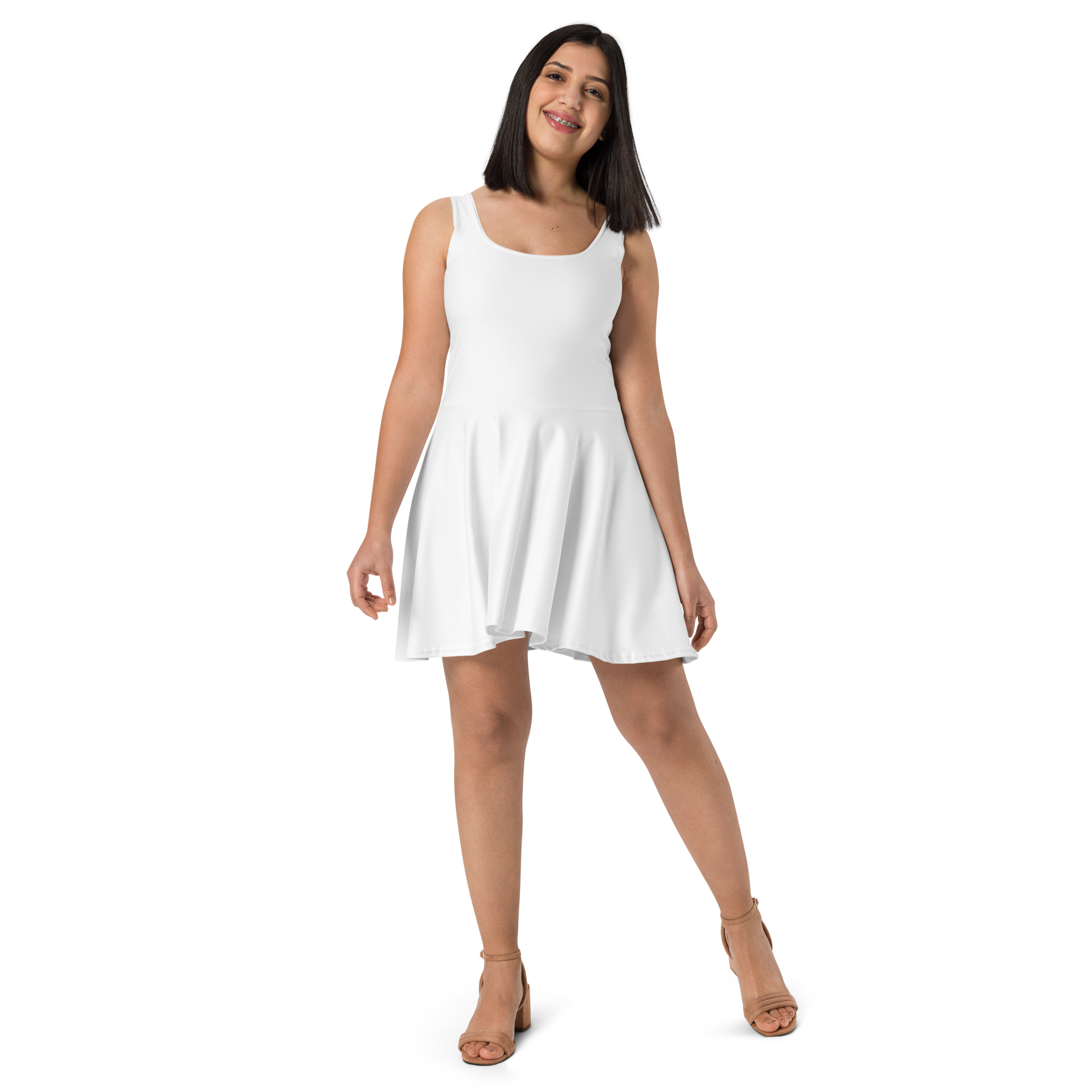 Skater Dress - Seashell White