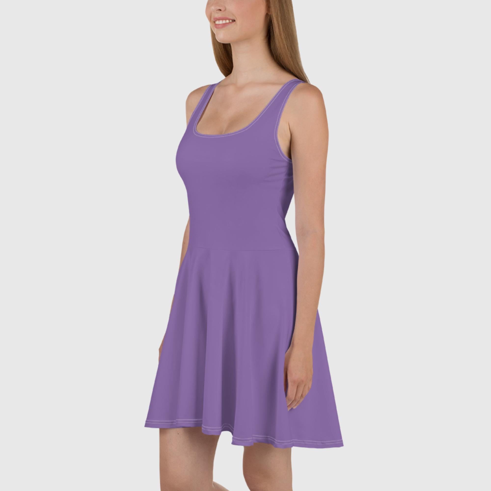 Vestido skater morado