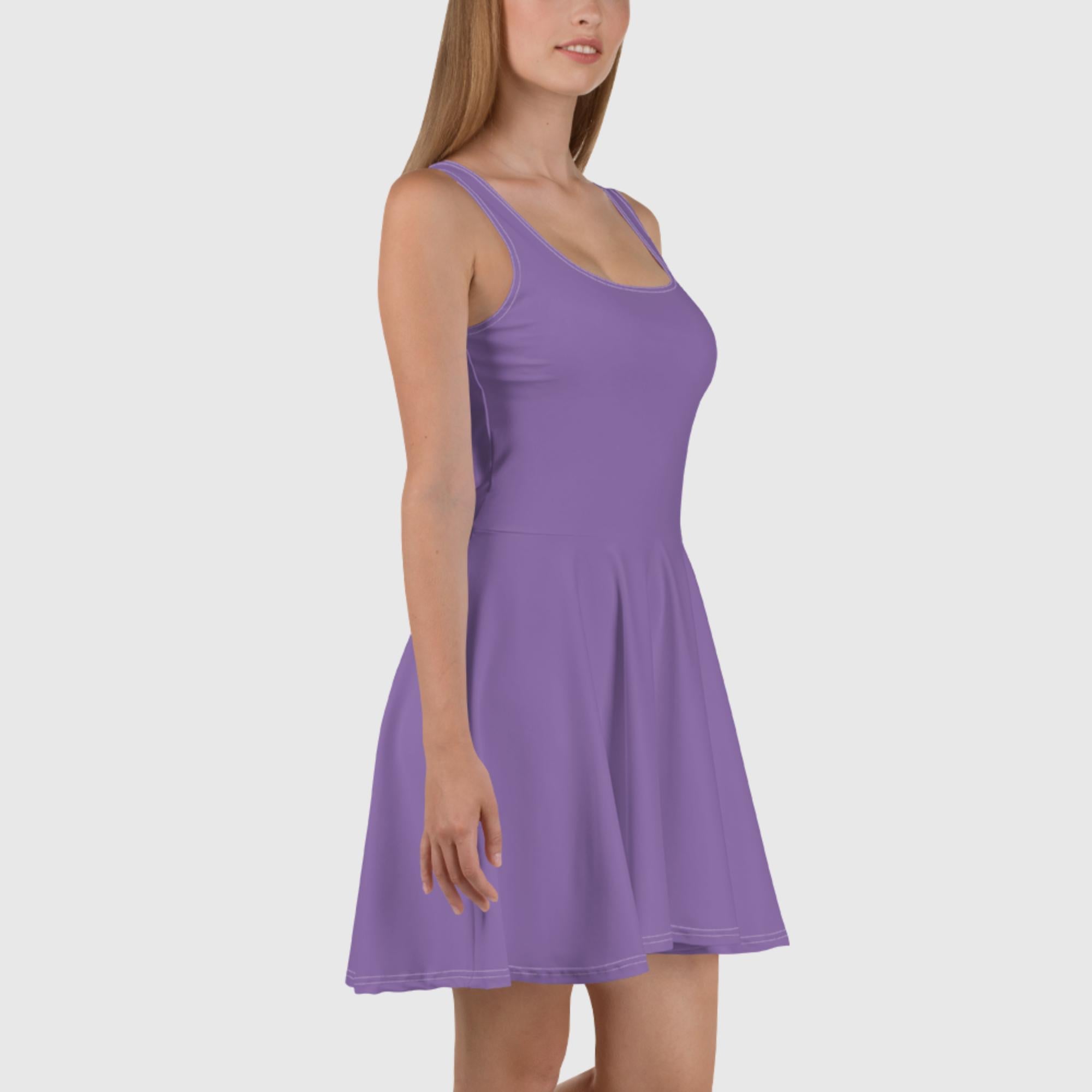 Vestido skater morado