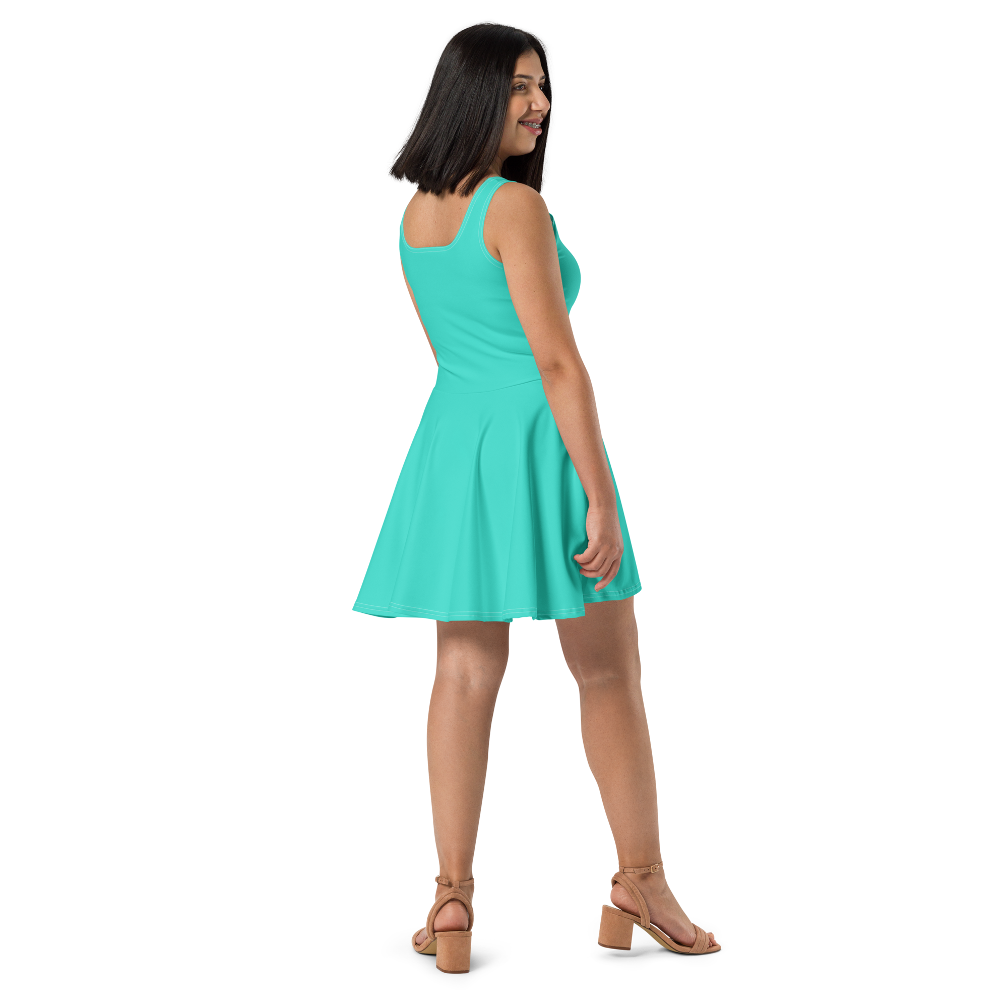 Skater Dress - Lagoon Turquoise