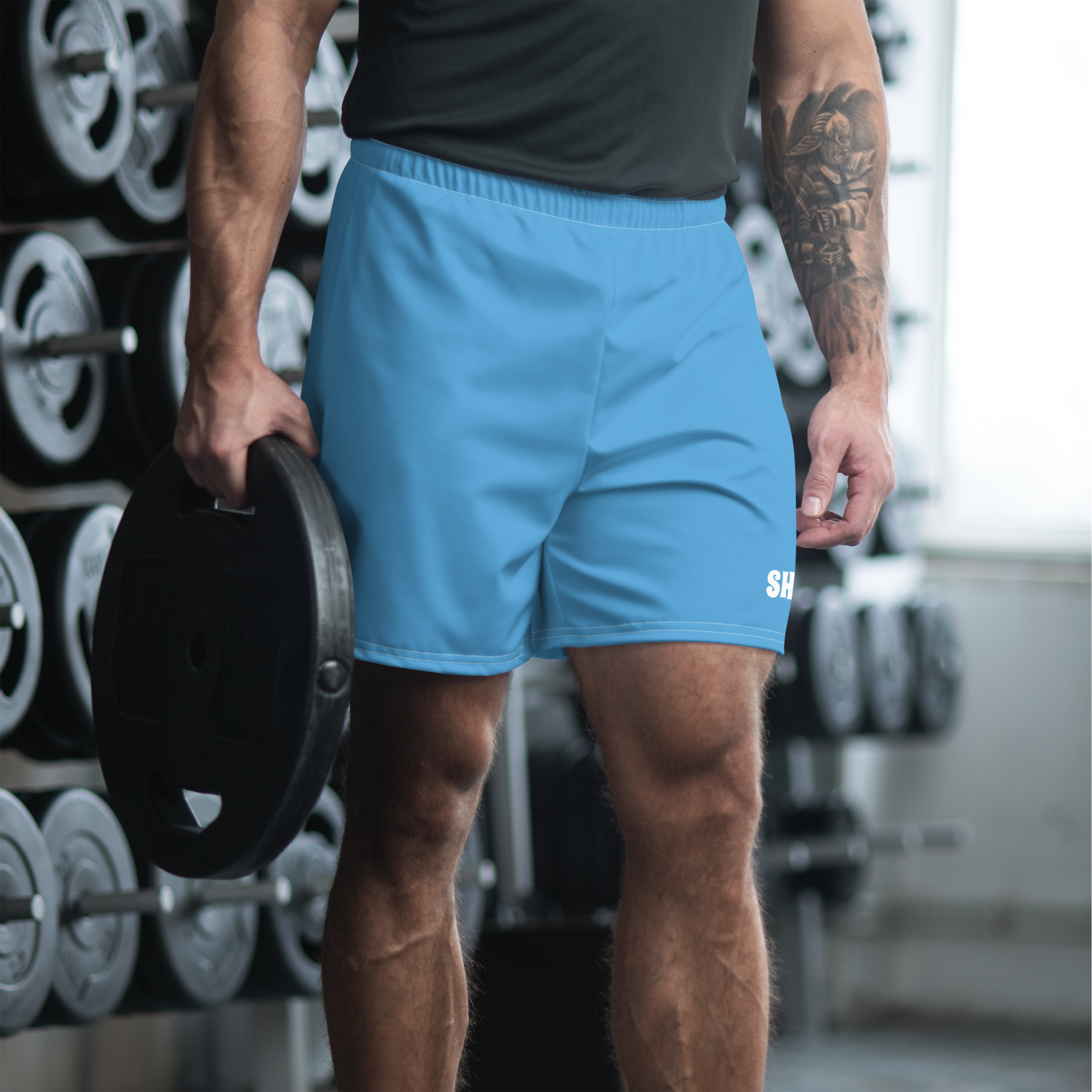 Men's Recycled Athletic Shorts - Ocean Blue