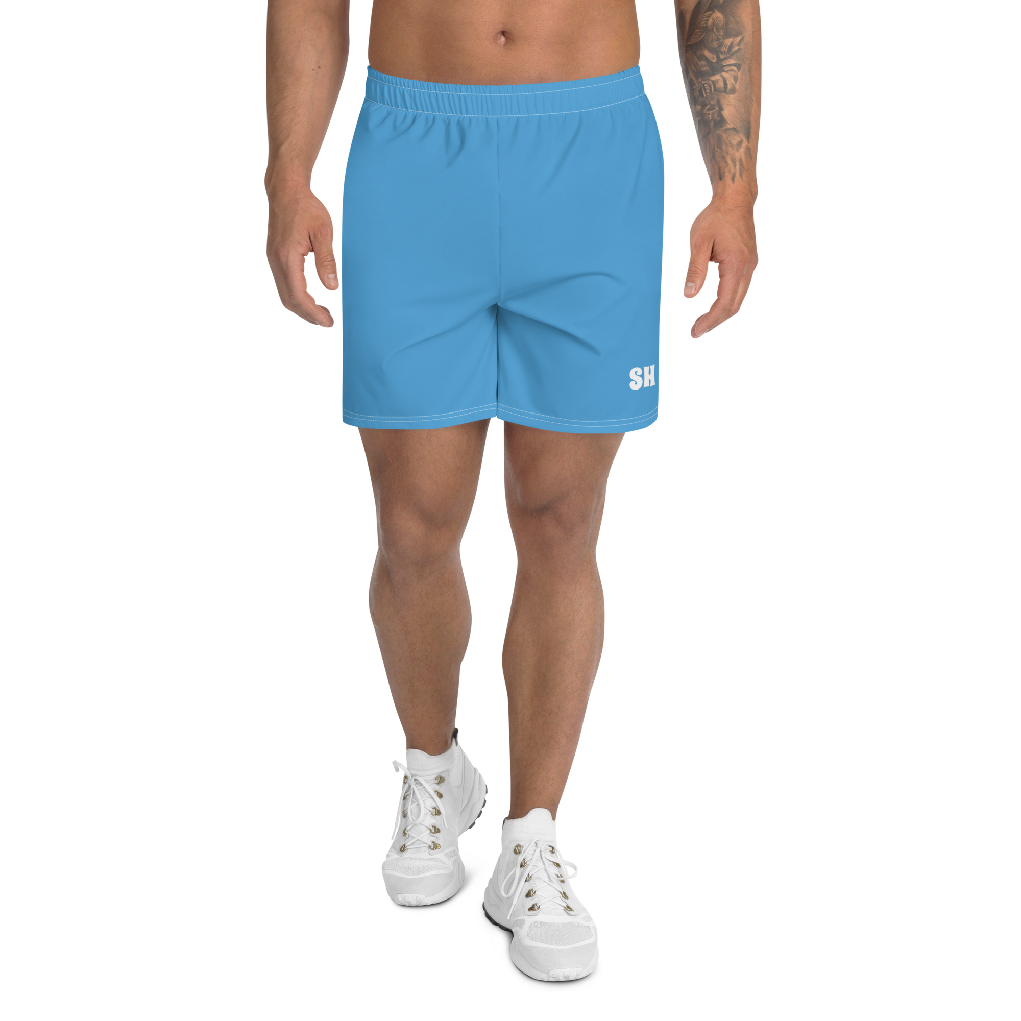 Men's Recycled Athletic Shorts - Ocean Blue