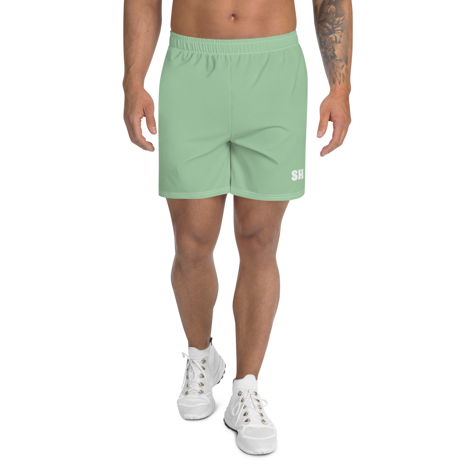 Men's Recycled Athletic Shorts - Palm Green