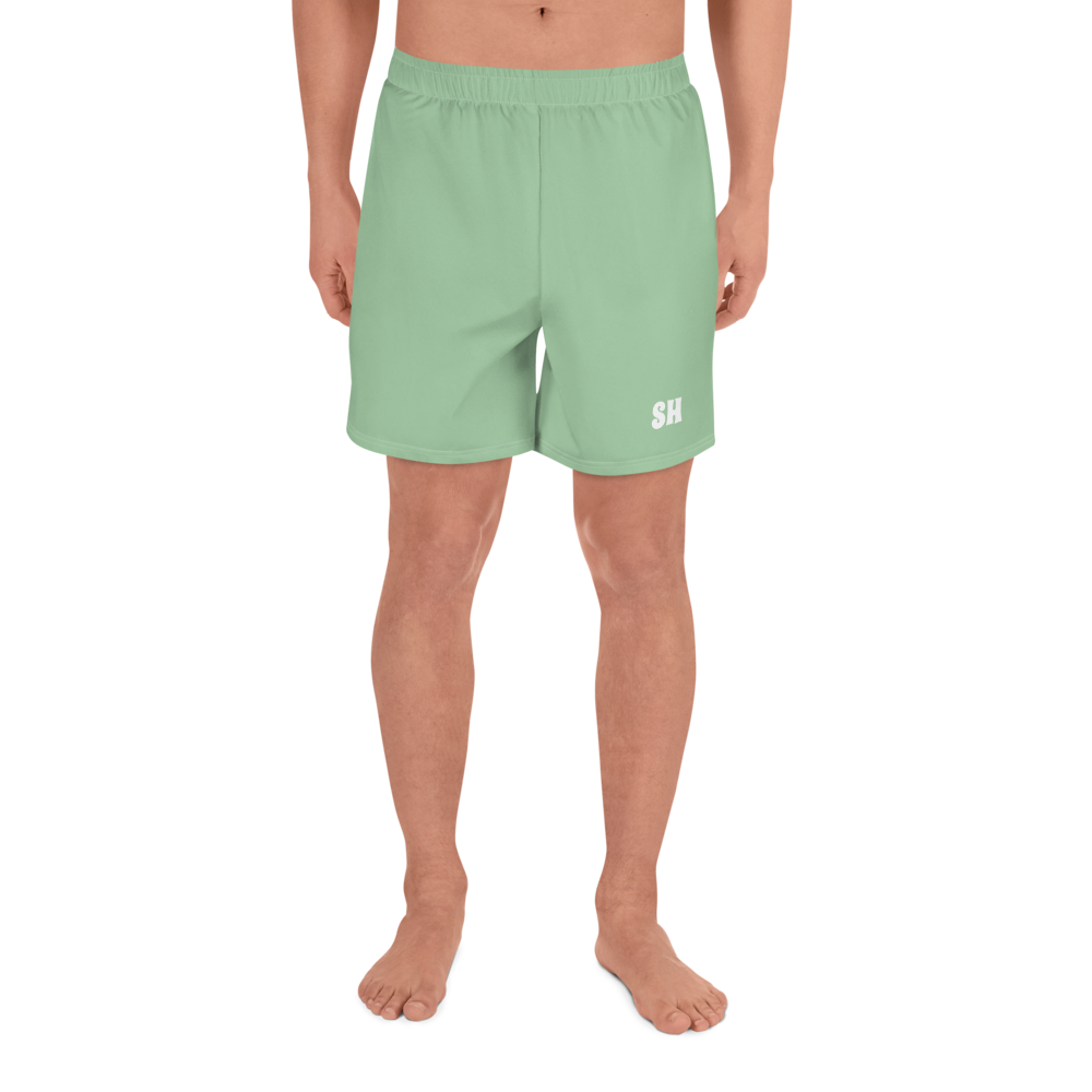 Men's Recycled Athletic Shorts - Palm Green