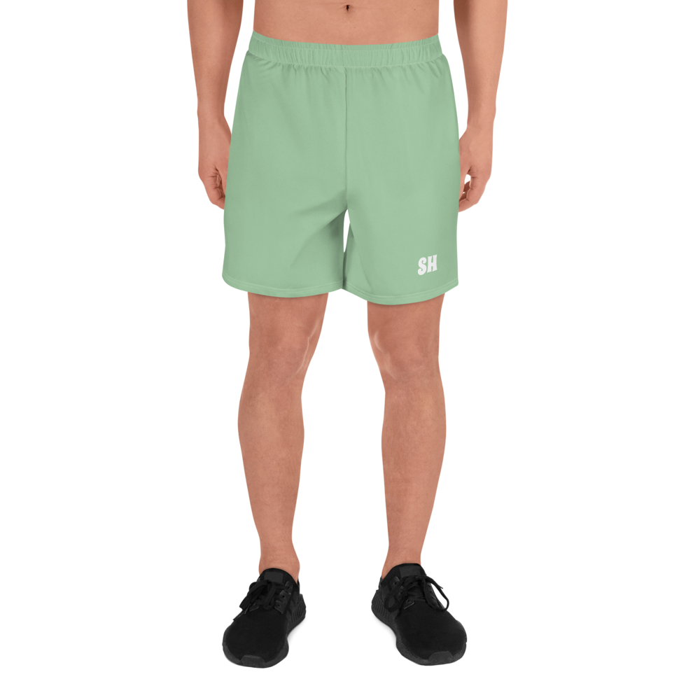 Men's Recycled Athletic Shorts - Palm Green