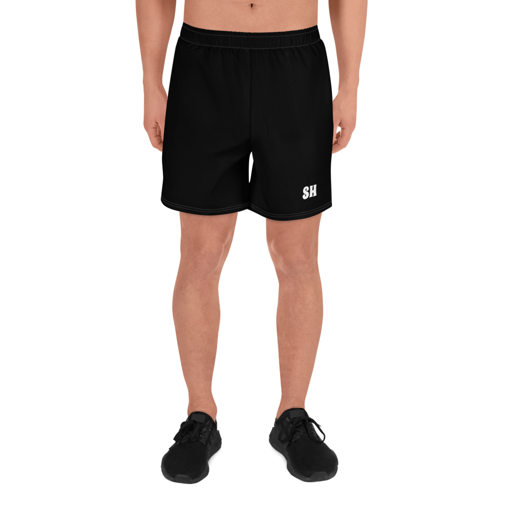 Shorts deportivos reciclados para hombre - Negro