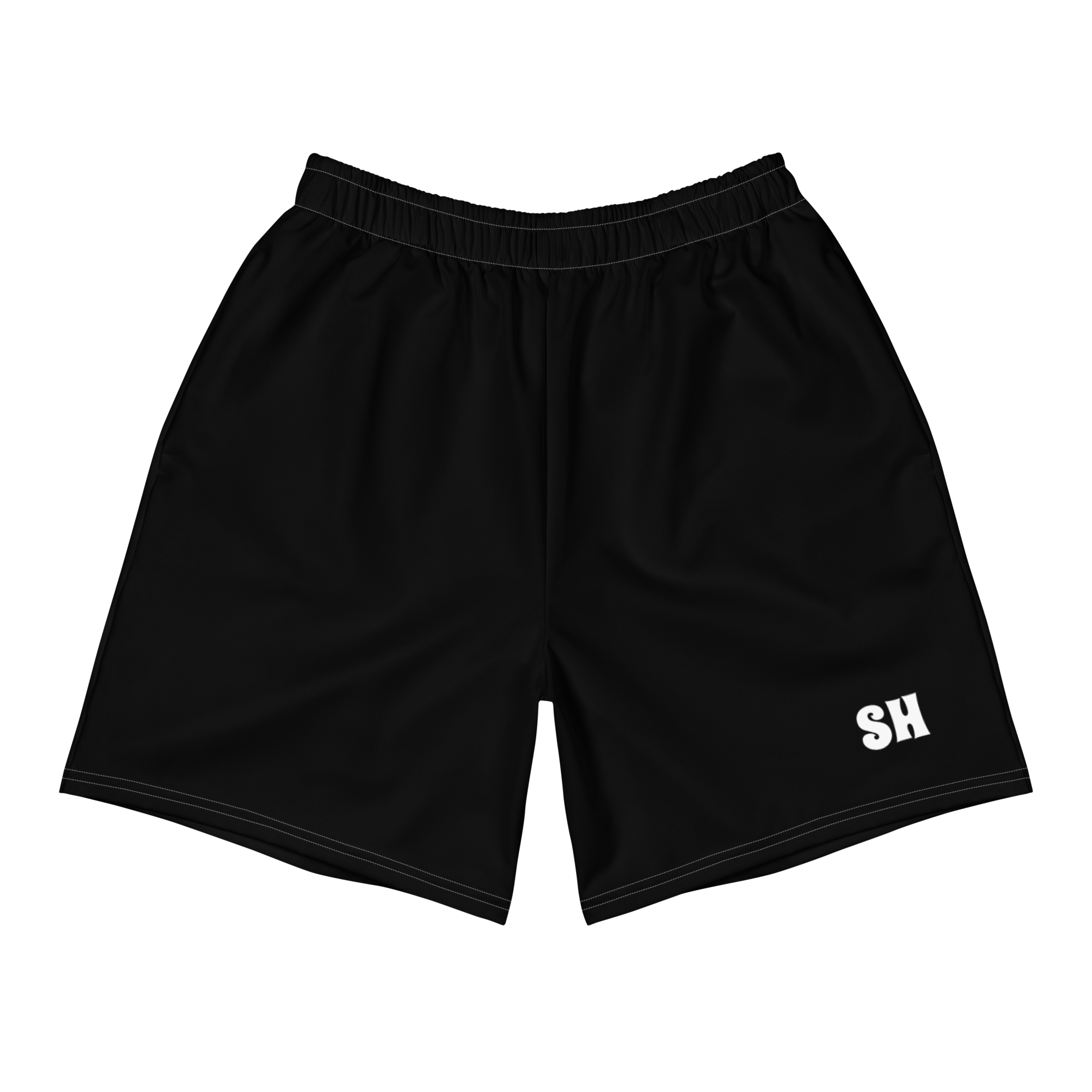 Shorts deportivos reciclados para hombre - Negro