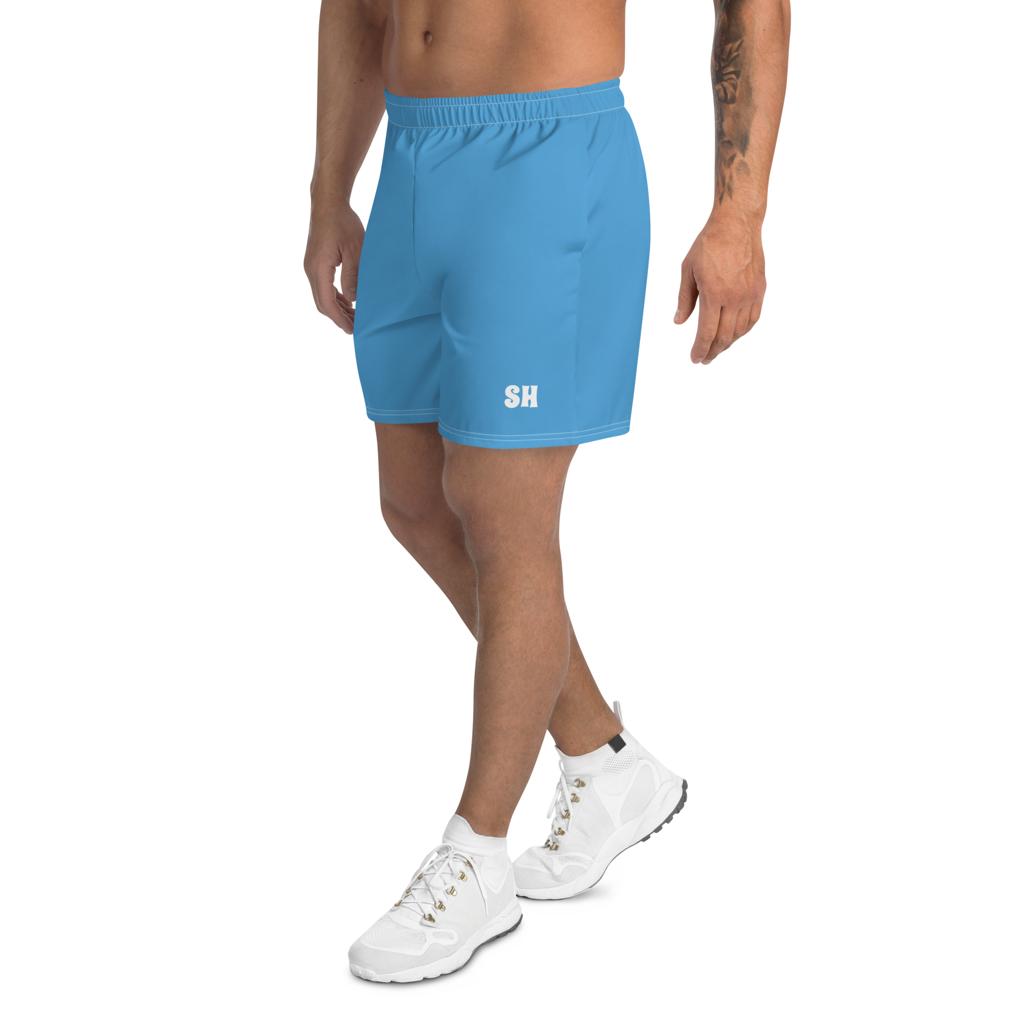 Men's Recycled Athletic Shorts - Ocean Blue