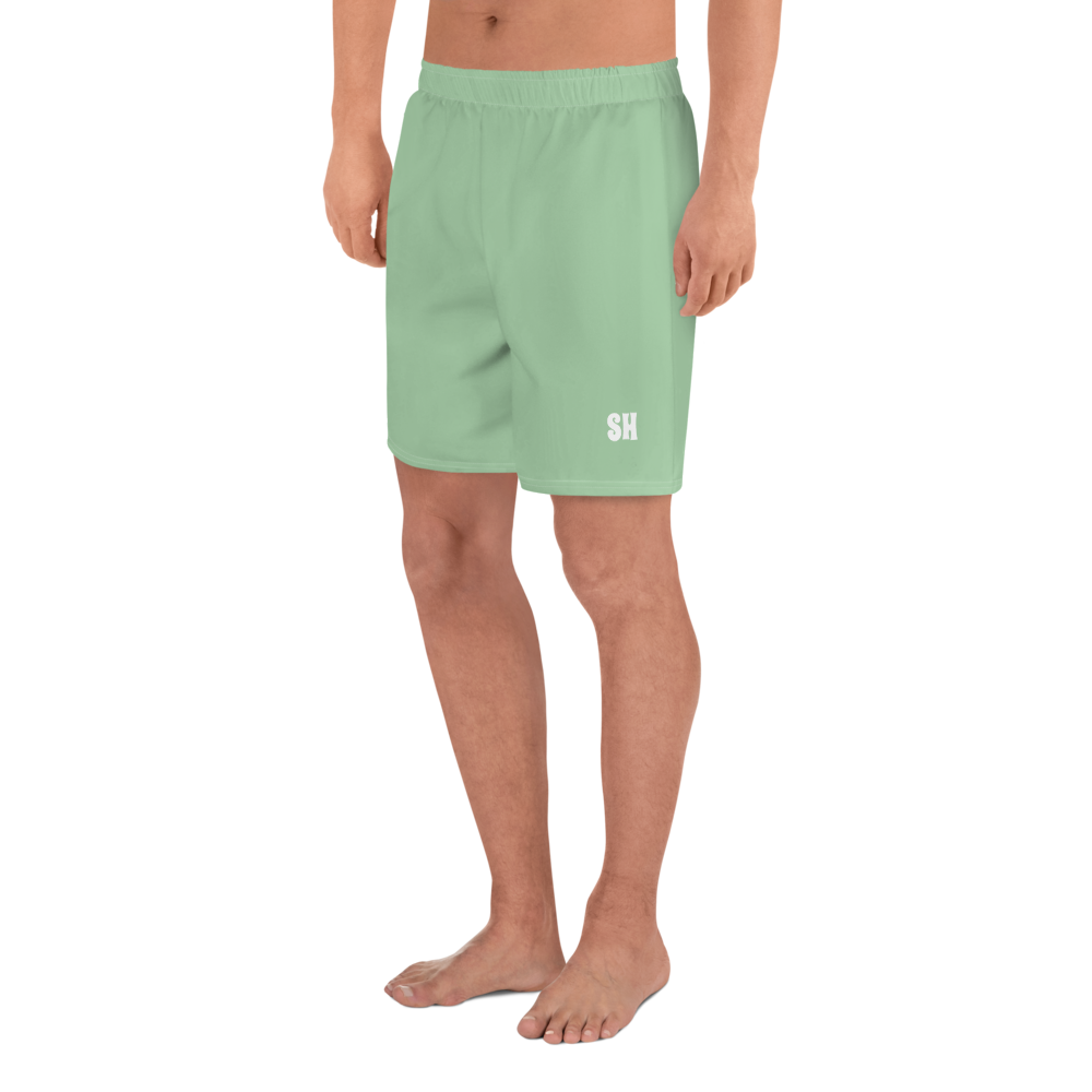 Men's Recycled Athletic Shorts - Palm Green