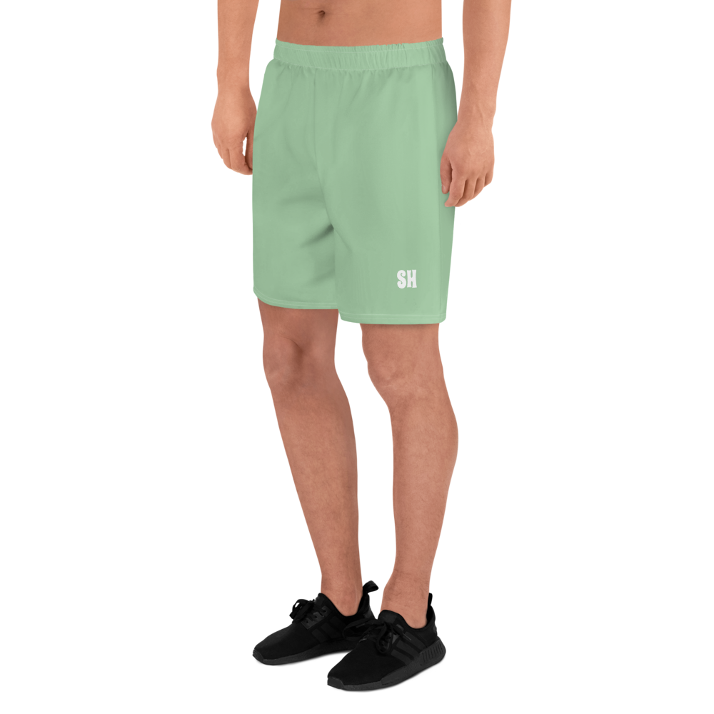 Men's Recycled Athletic Shorts - Palm Green