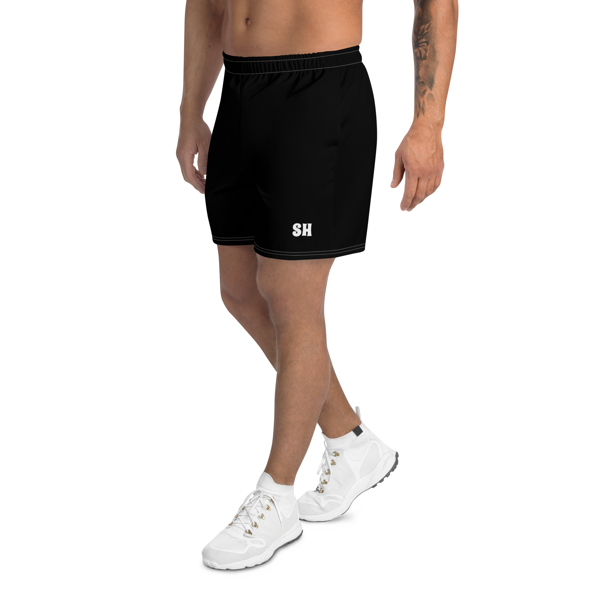 Shorts deportivos reciclados para hombre - Negro