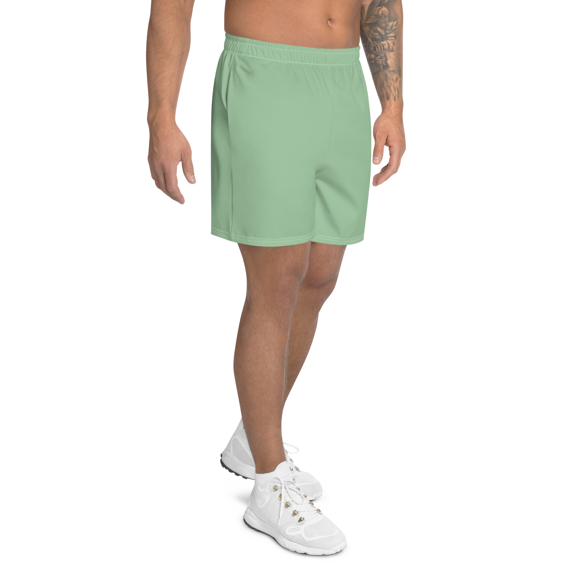 Men's Recycled Athletic Shorts - Palm Green