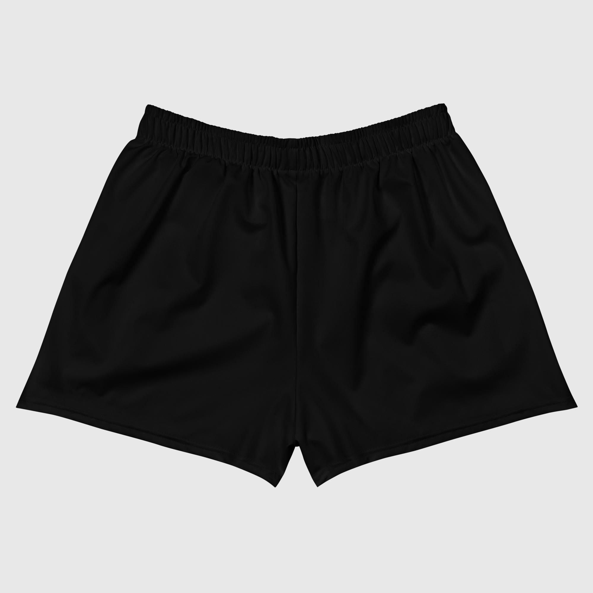 Shorts deportivos unisex con estampado integral - Negro