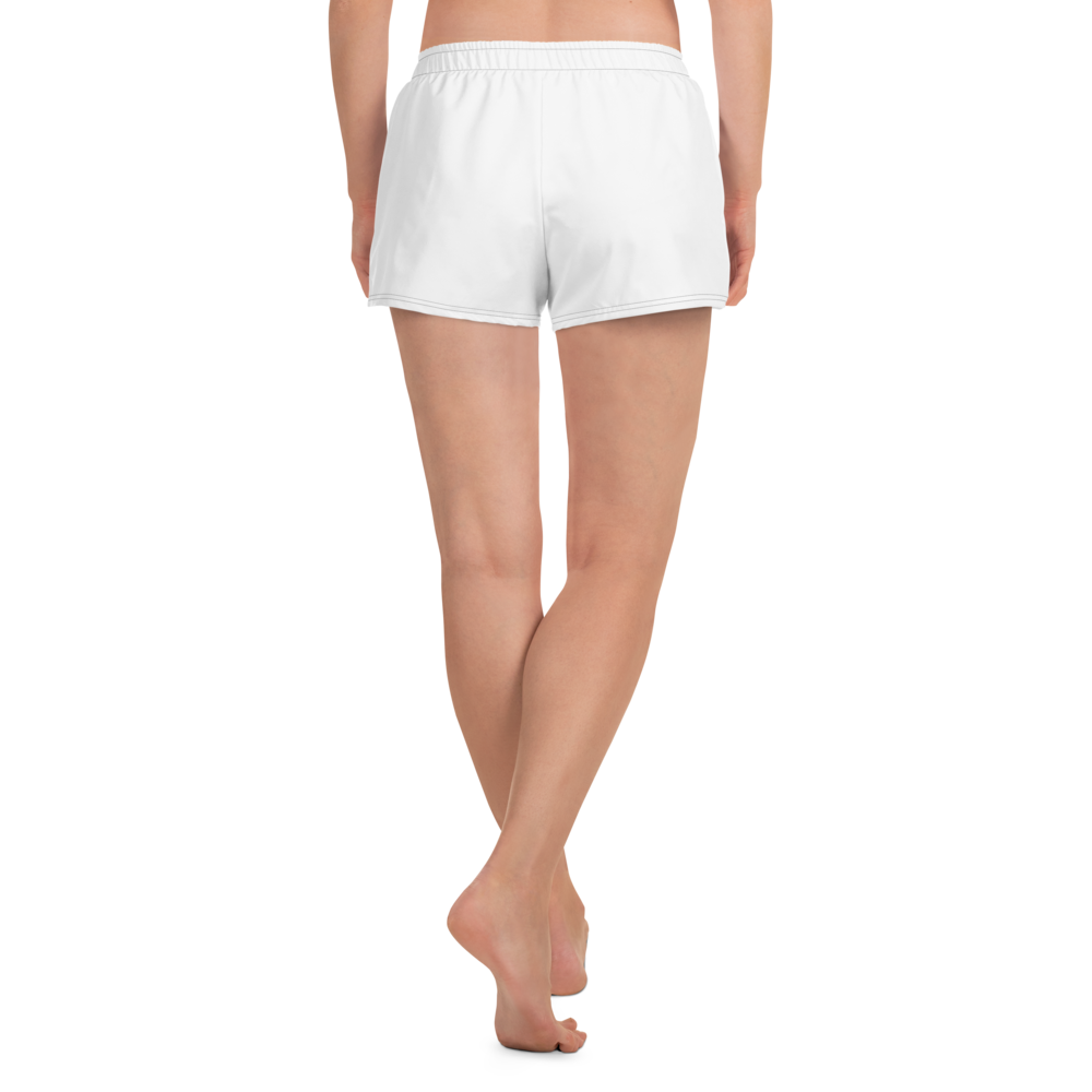 Womens Athletic Shorts - Seashell White