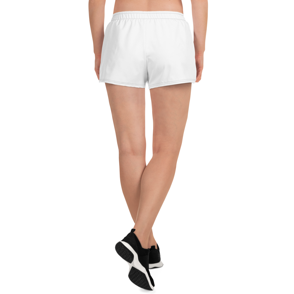 Womens Athletic Shorts - Seashell White