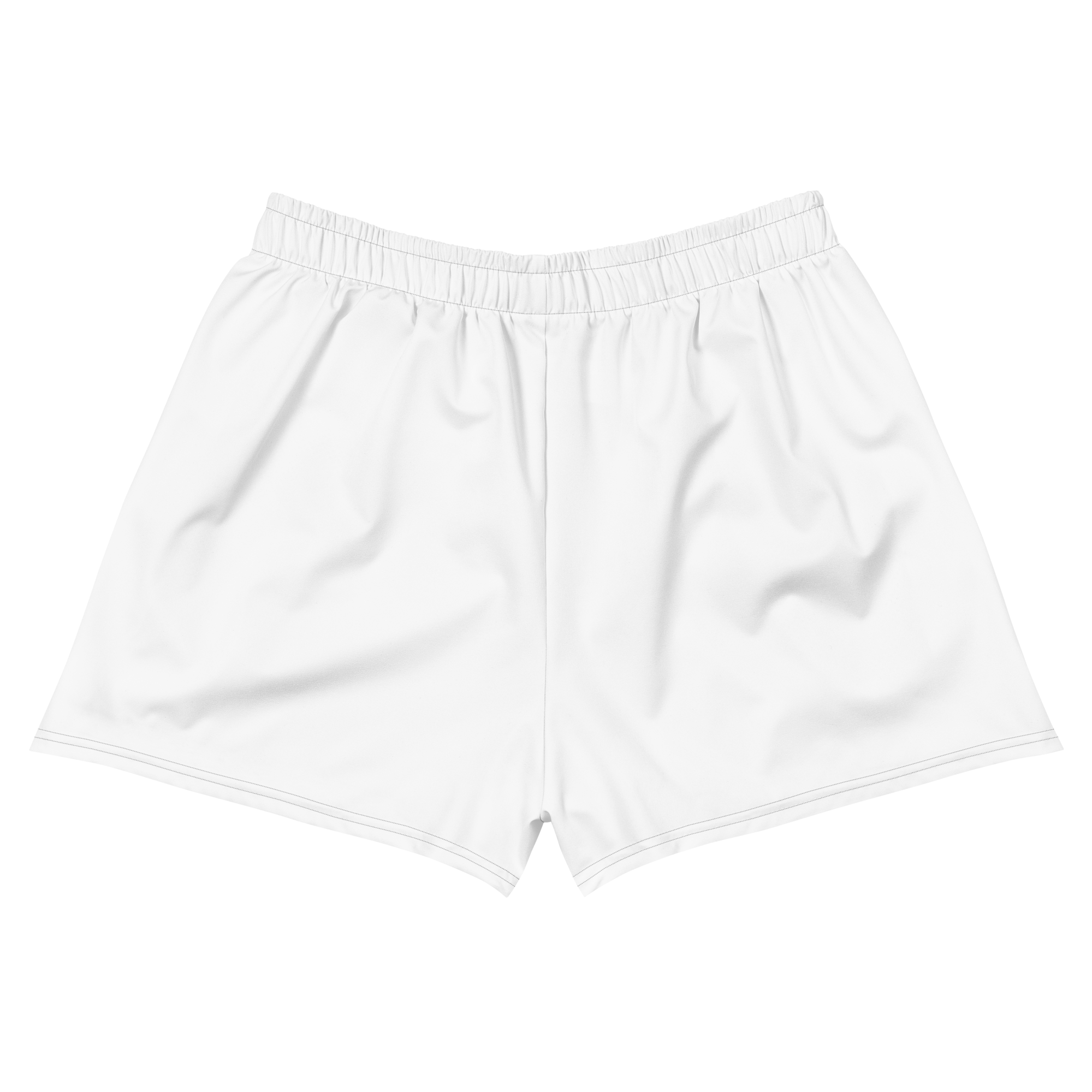 Womens Athletic Shorts - Seashell White