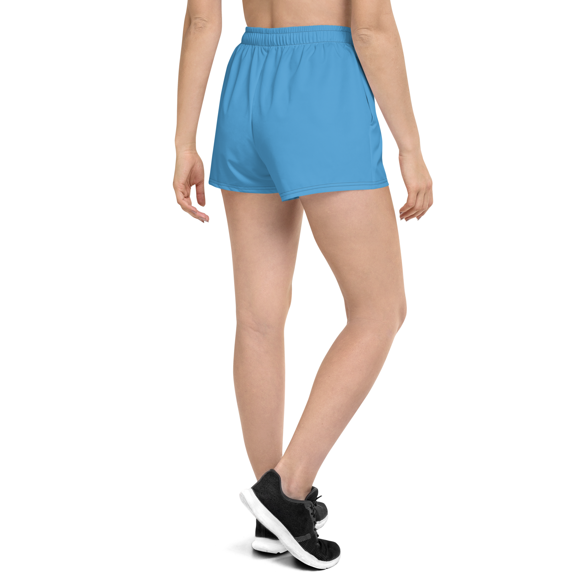 Womens Athletic Shorts - Ocean Blue