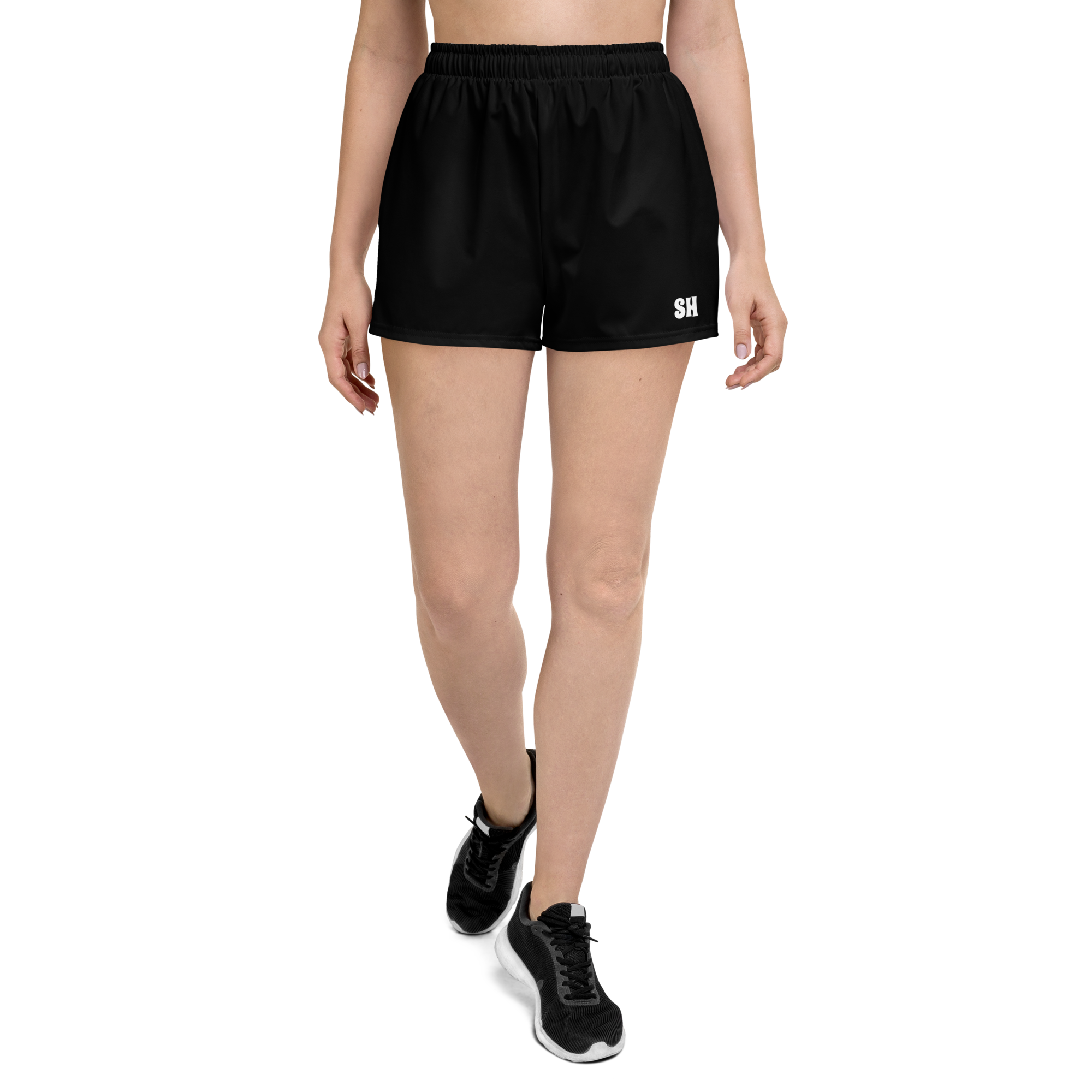 Womens Athletic Shorts - Harbor Black