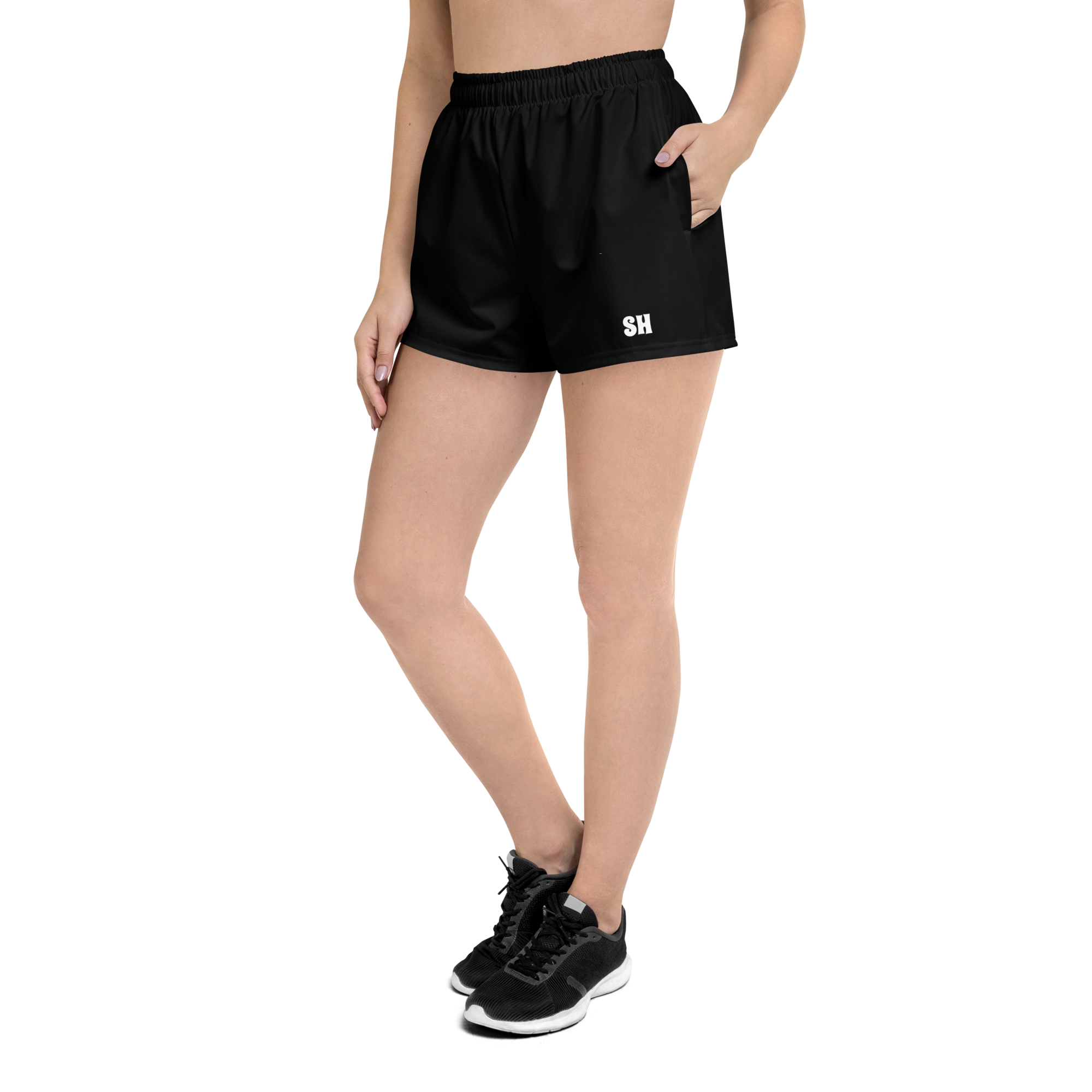 Womens Athletic Shorts - Harbor Black