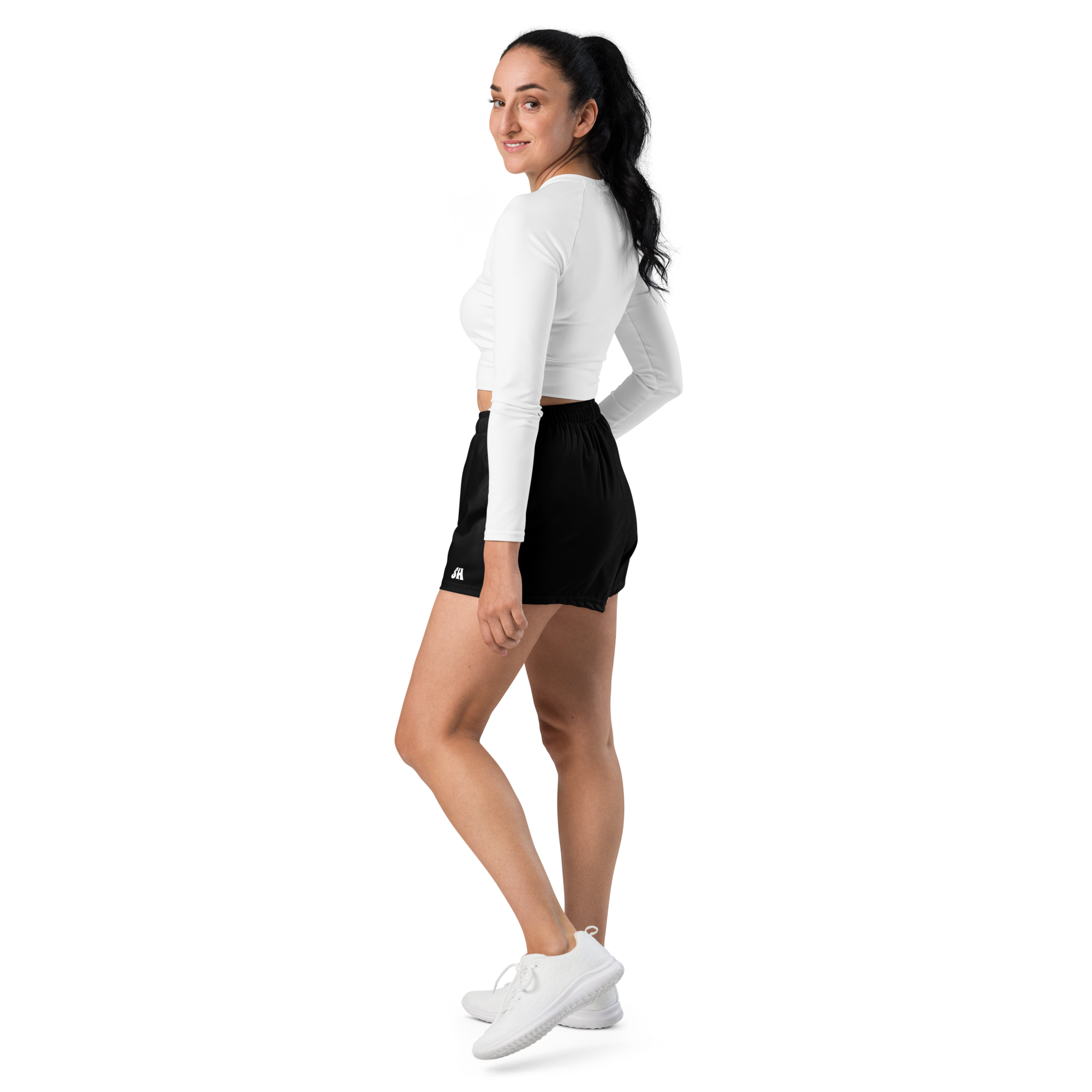 Womens Athletic Shorts - Harbor Black