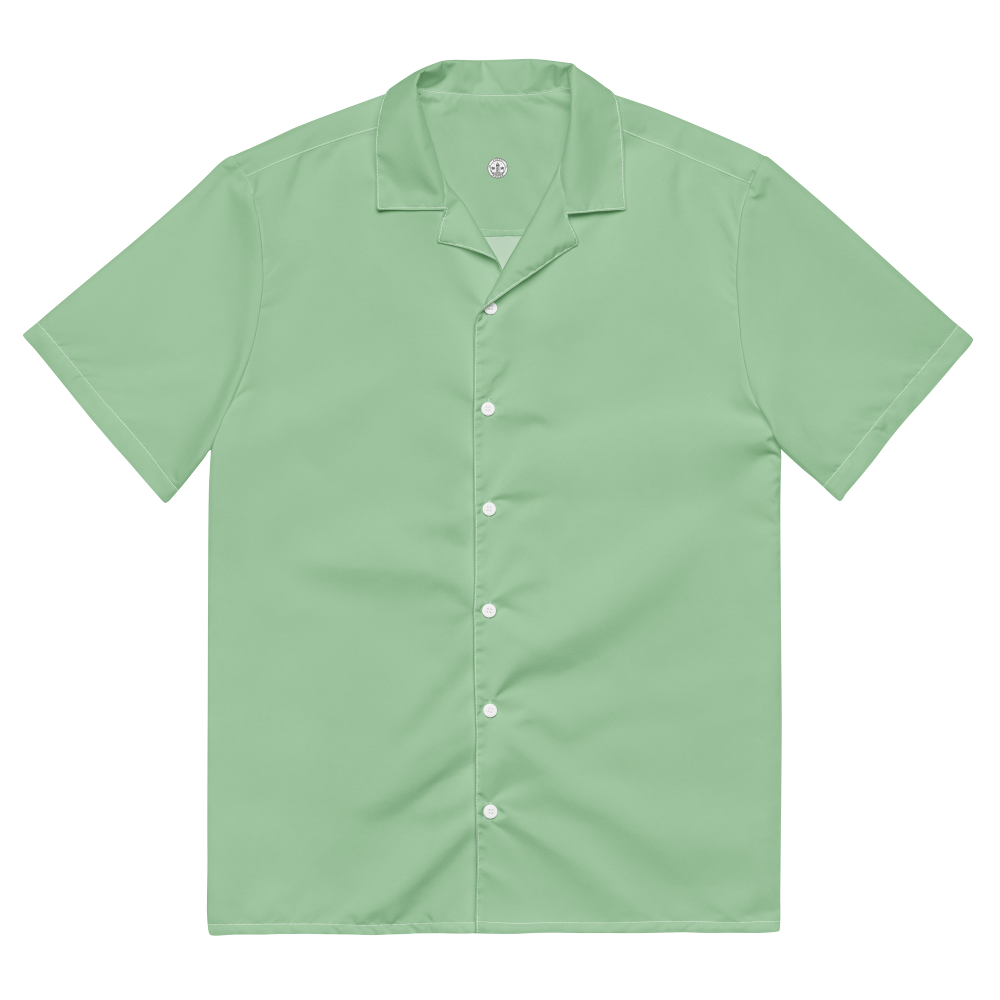 Mens button shirt - Palm Green