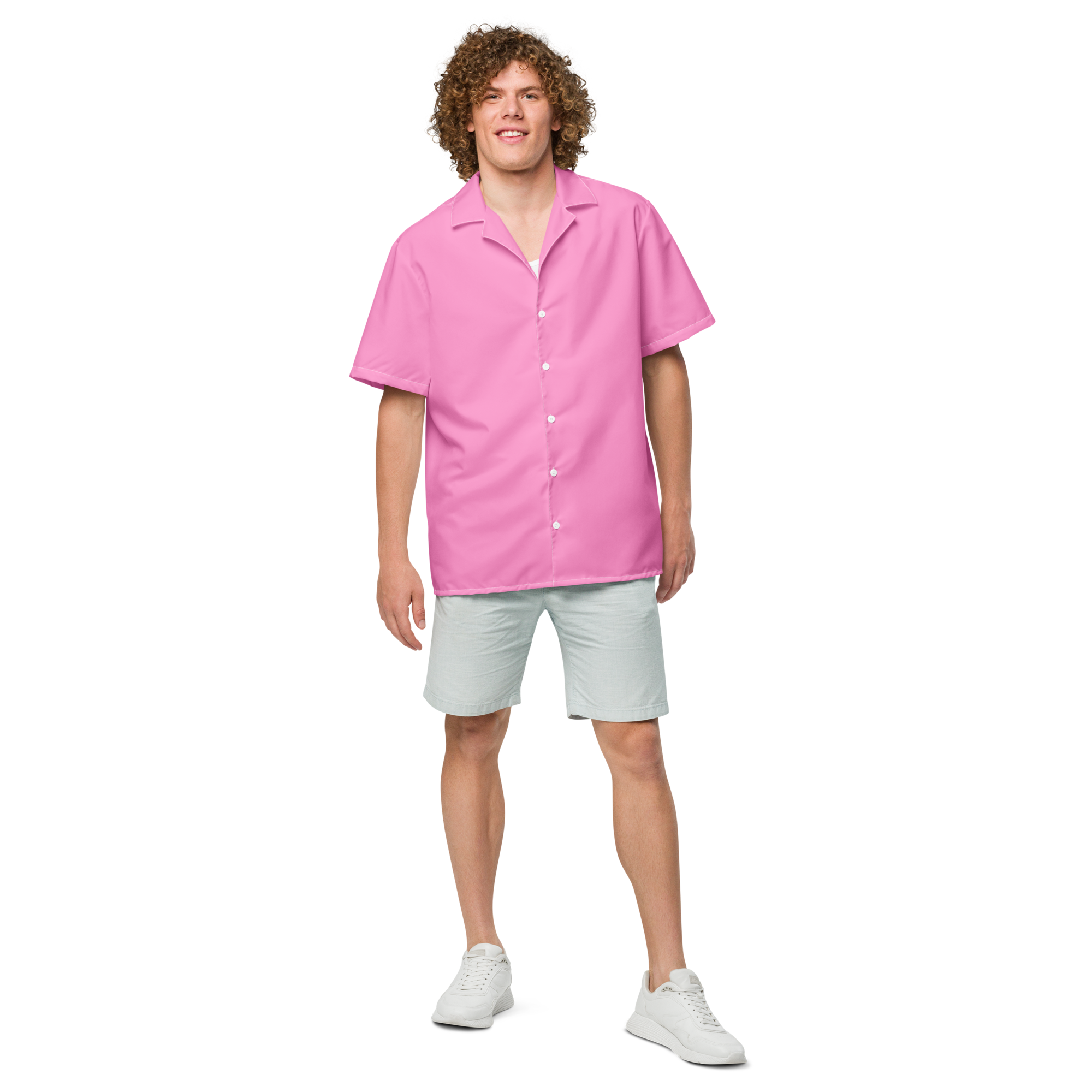 Unisex-Knopfhemd - Tropical Pink