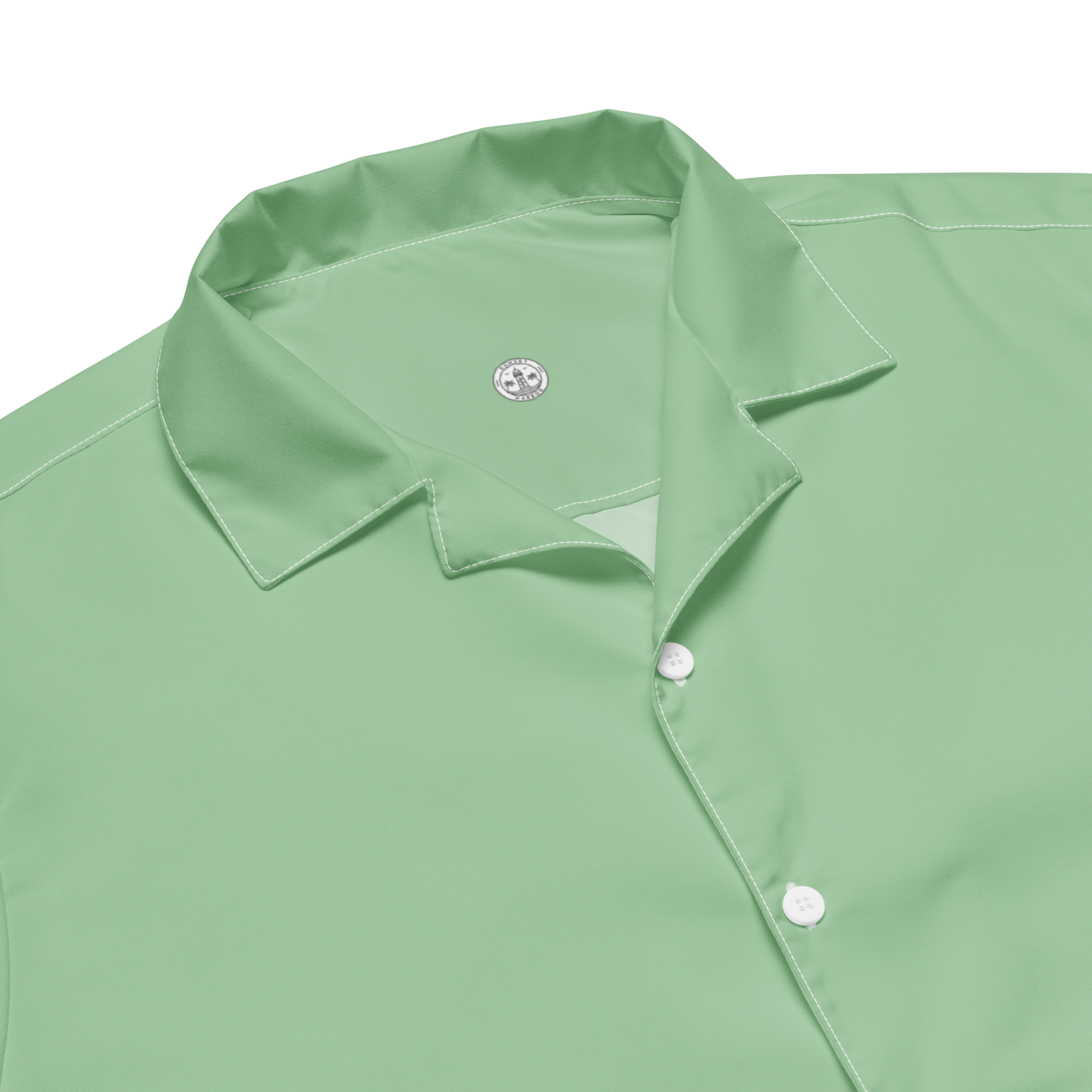 Mens button shirt - Palm Green