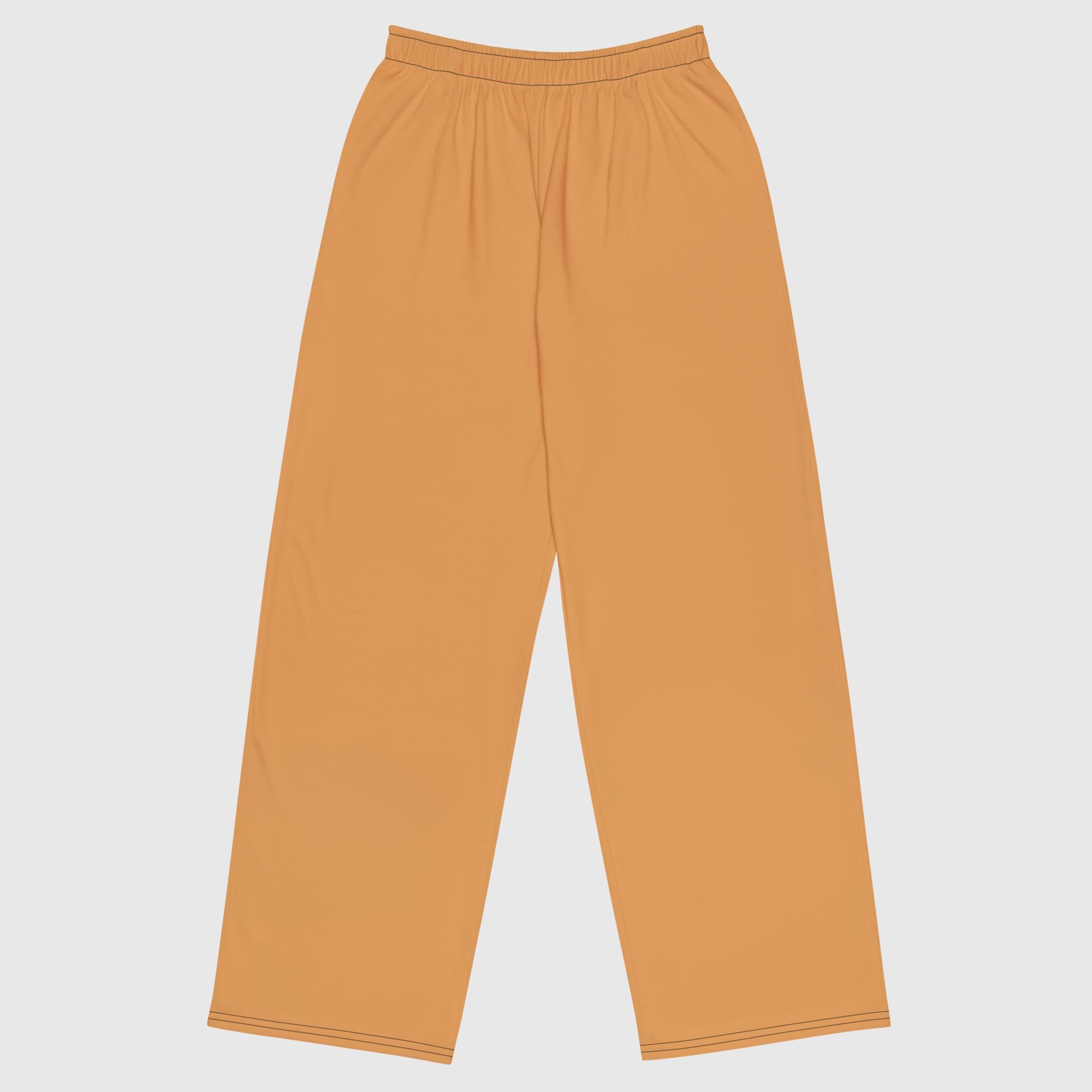 Unisex wide-leg pants - Orange