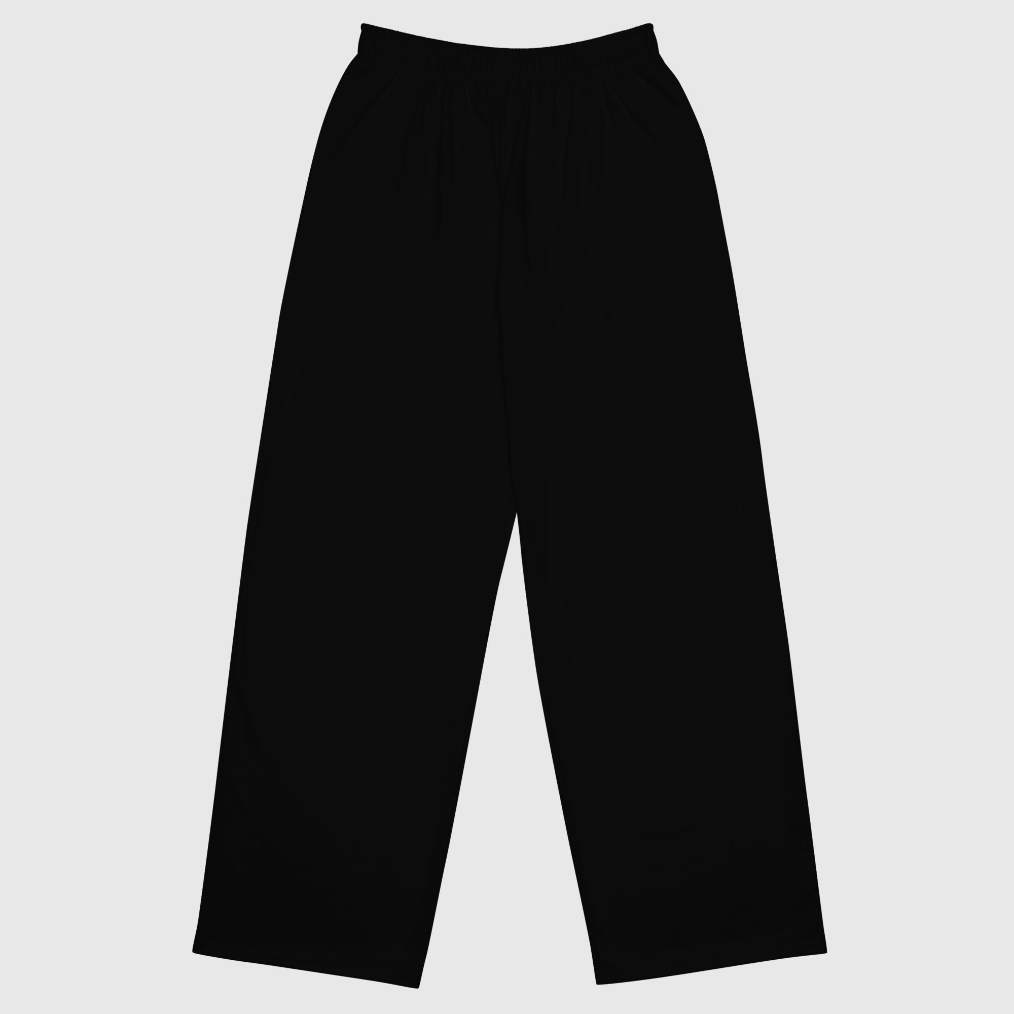 Unisex wide-leg pants - Black