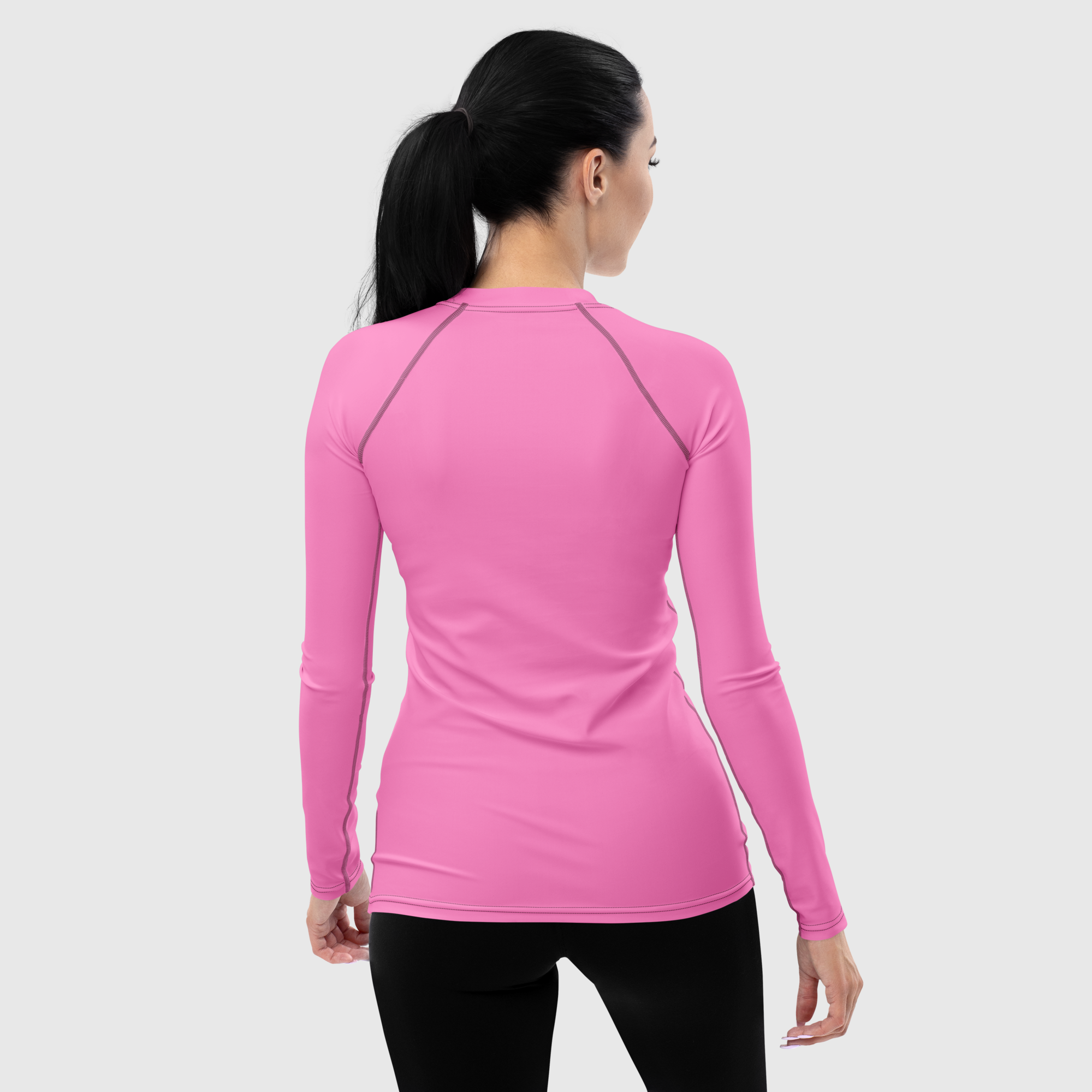 Camiseta de protección contra erupciones para mujer - Rosa tropical