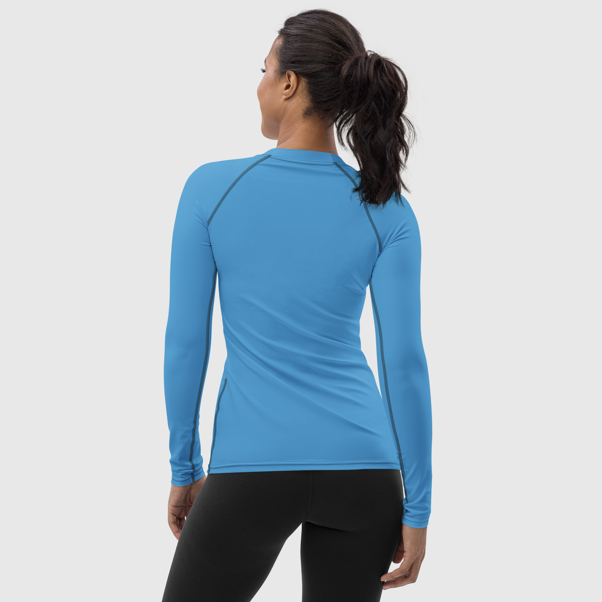 Camiseta de protección contra erupciones para mujer - Azul océano