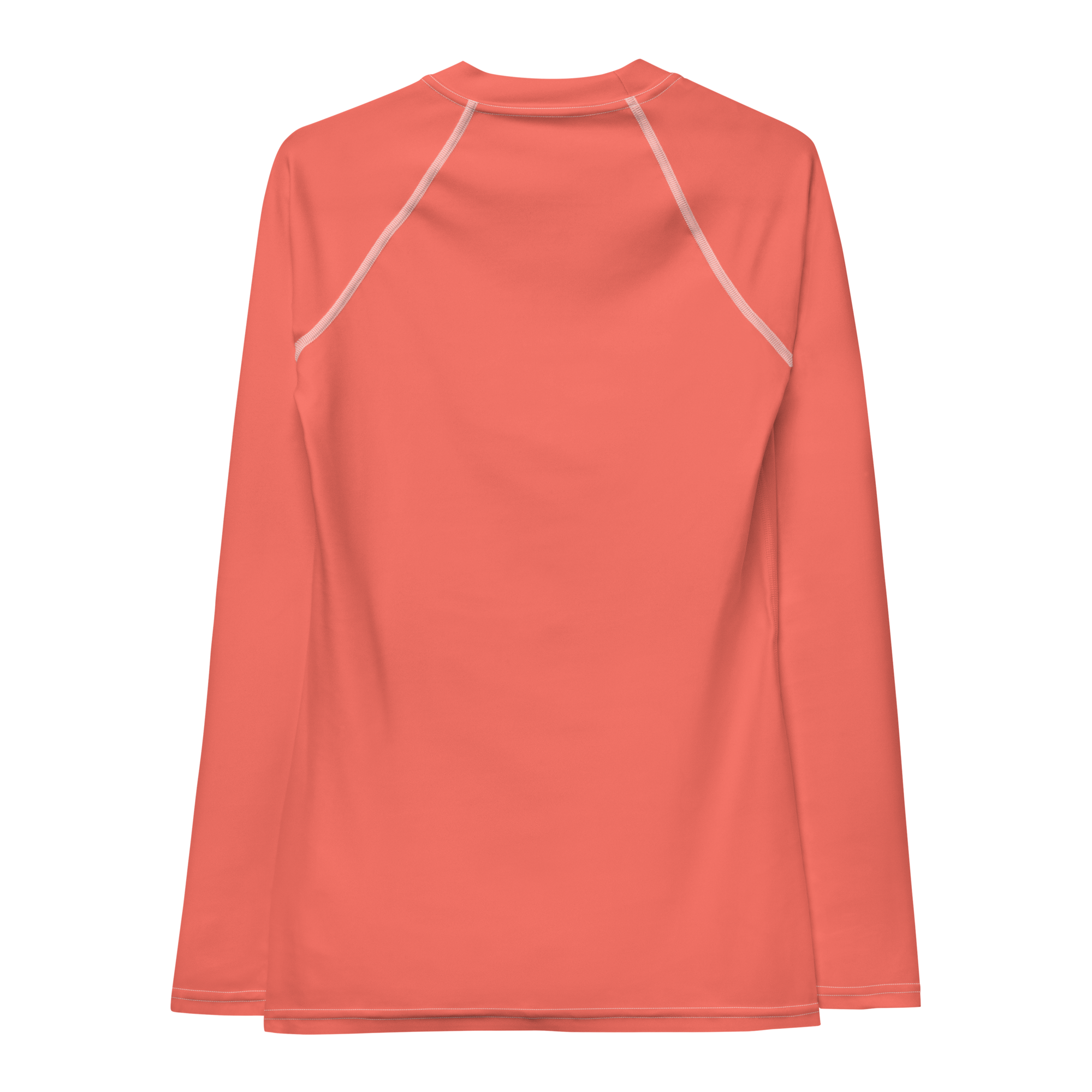 Women's Rash Guard - Sunset Coral