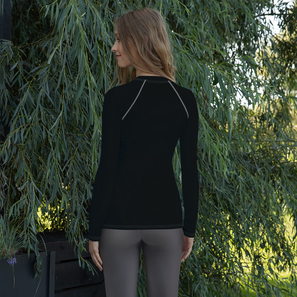 Women's Rash Guard - Harbor Black