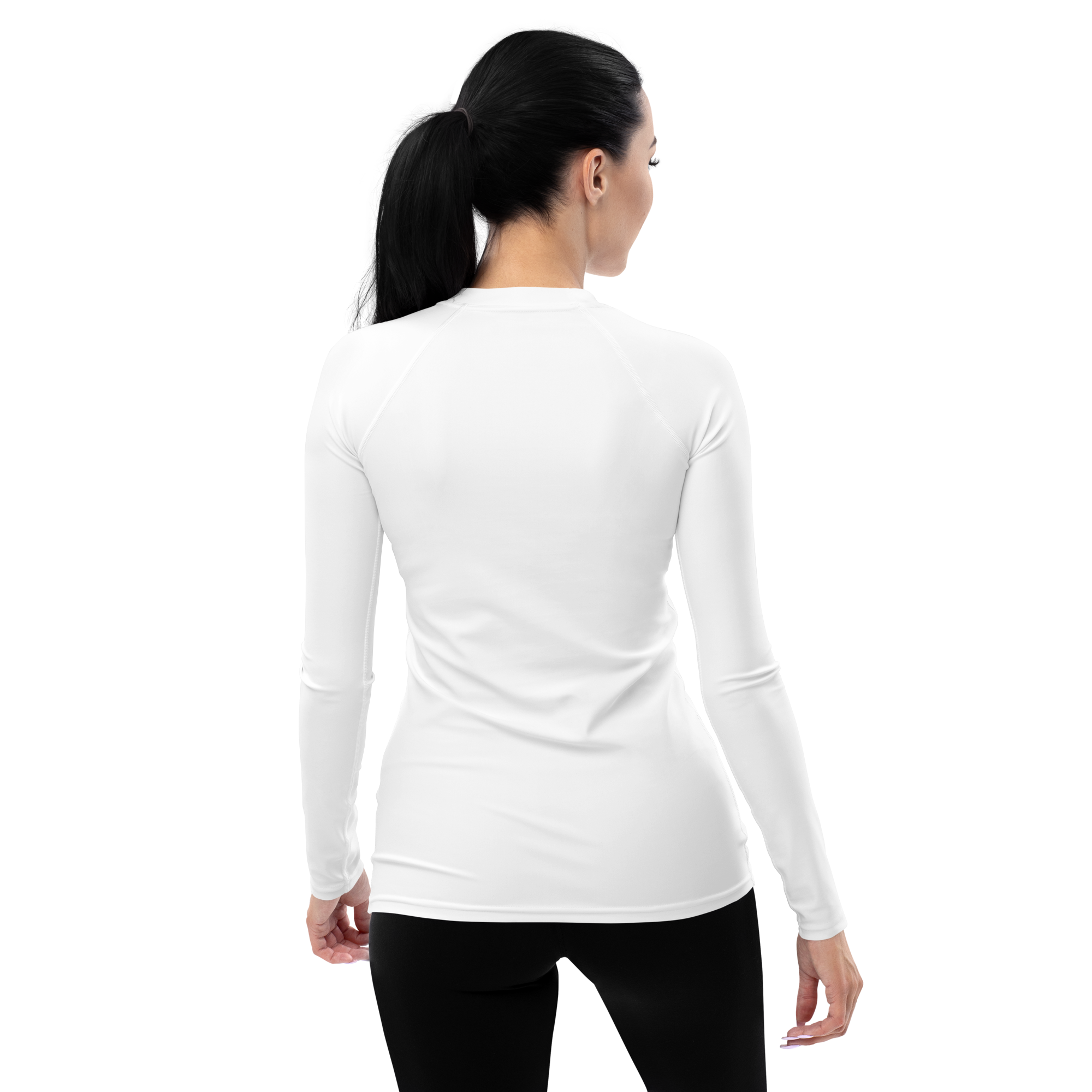 Women's Rash Guard -  Seashell White