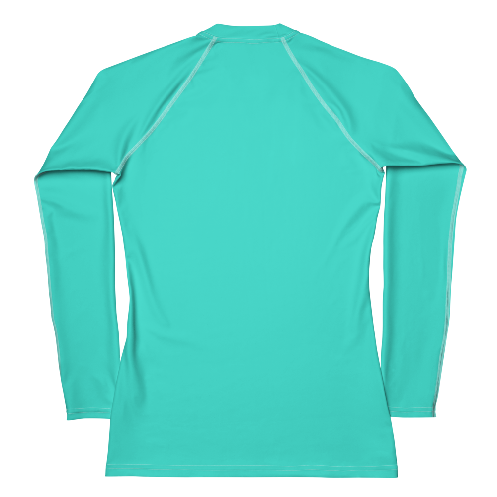 Women's Rash Guard - Lagoon Turquoise