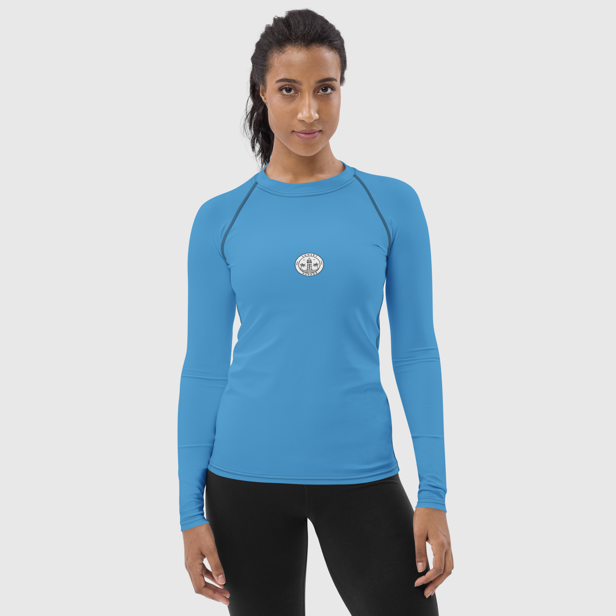 Women's Rash Guard - Ocean Blue