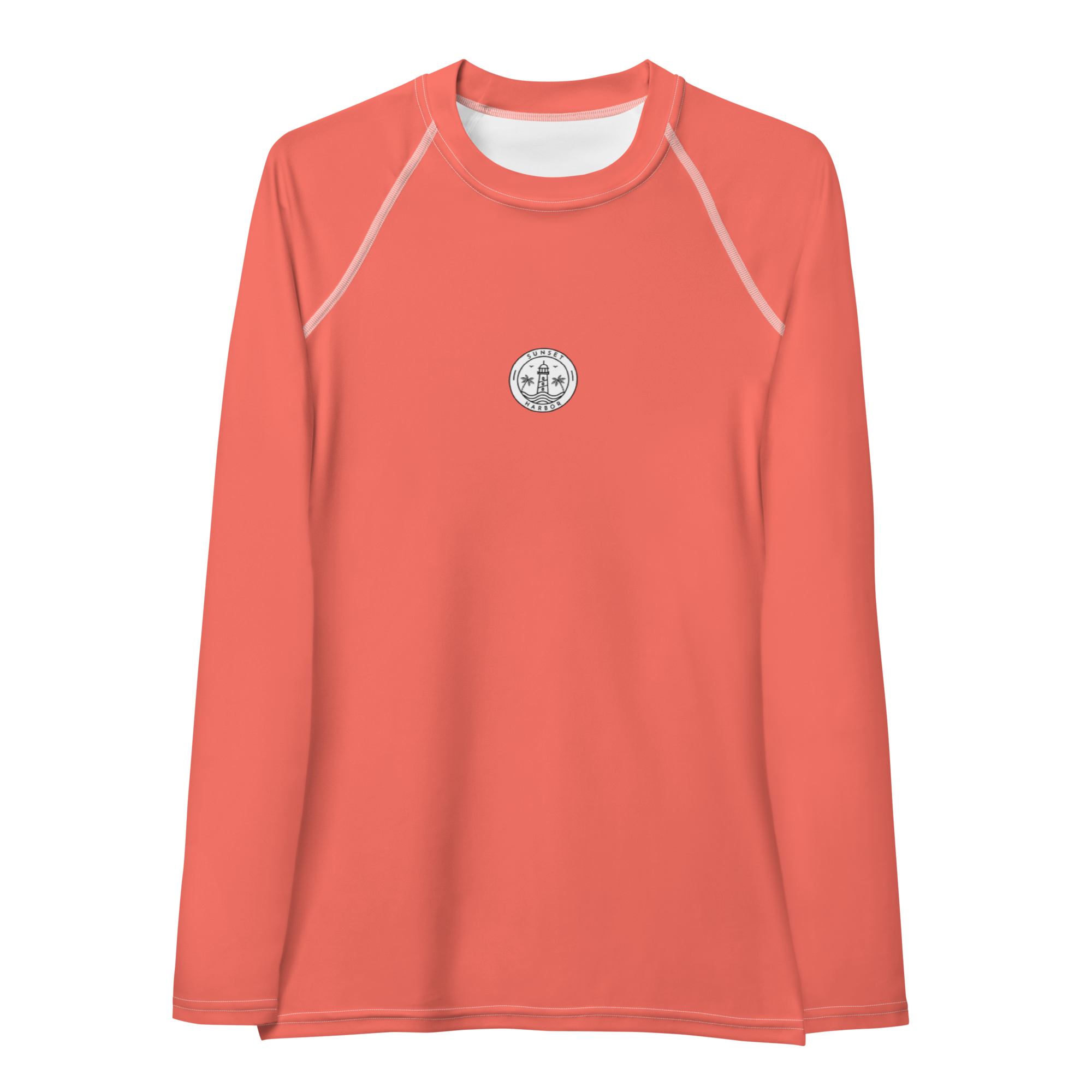 Rashguard für Damen - Sonnenuntergangskoralle