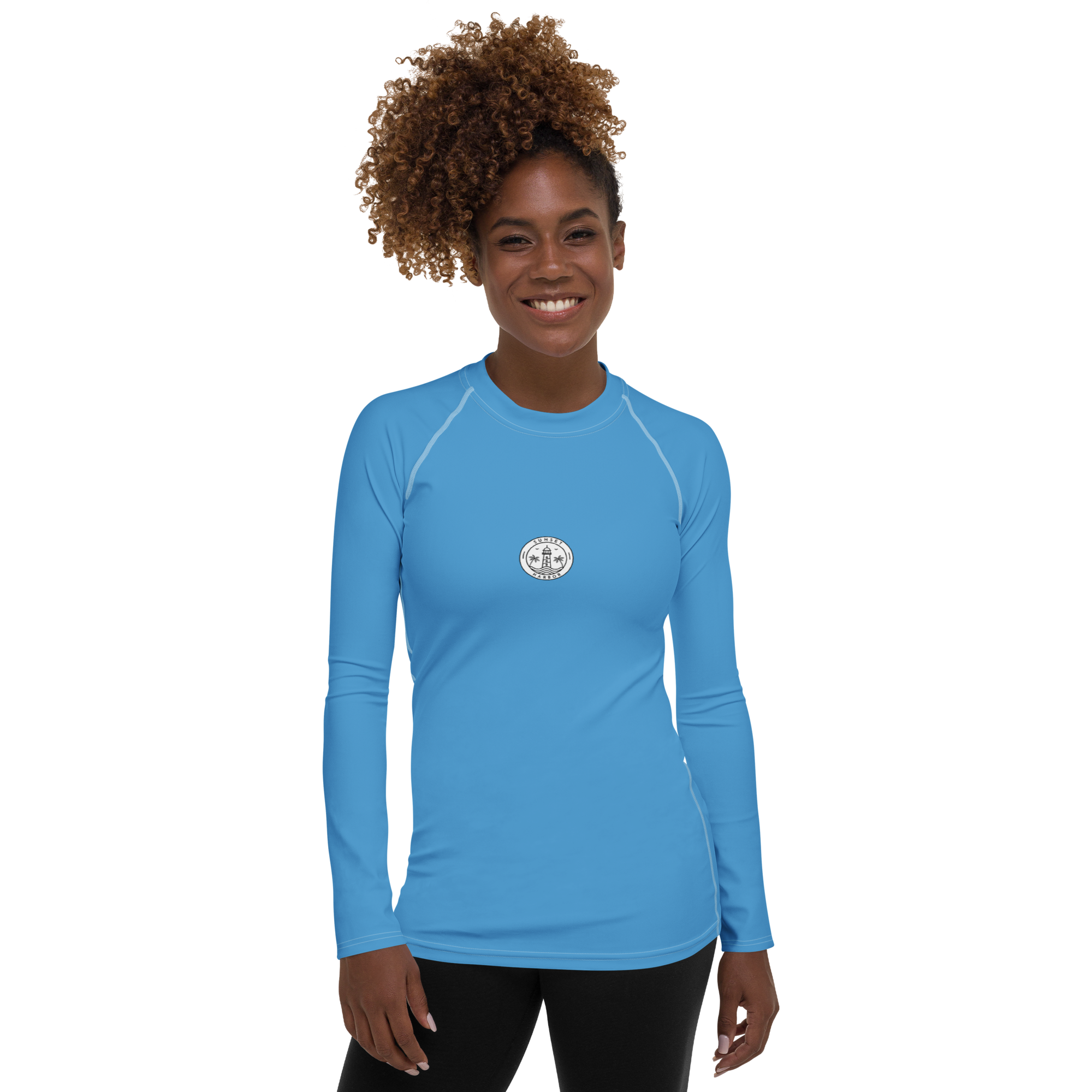 Camiseta de protección contra erupciones para mujer - Azul océano